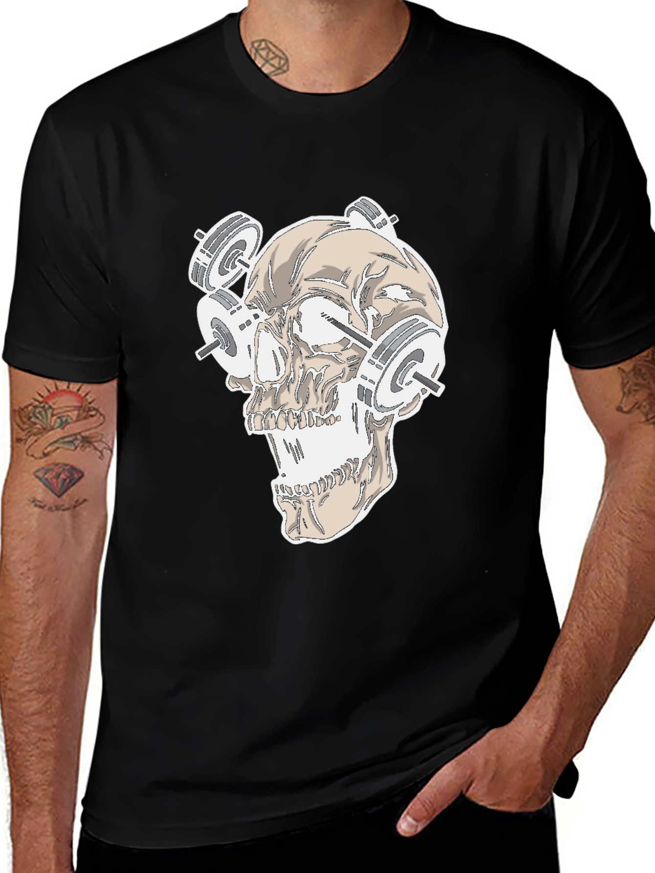 Skull Weightlifting T-Shirt