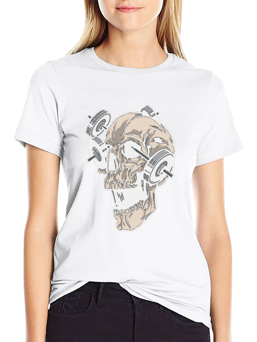 Skull Weightlifting T-Shirt