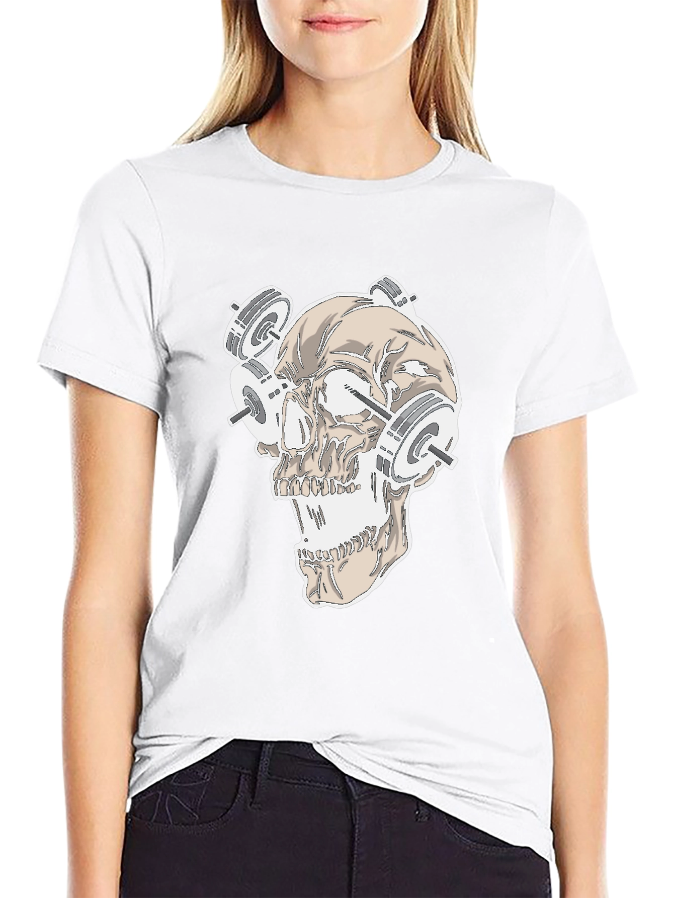 Skull Weightlifting T-Shirt