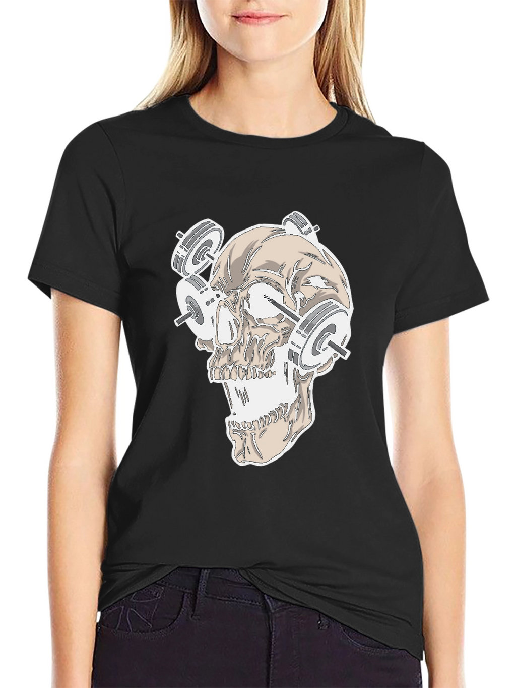 Skull Weightlifting T-Shirt