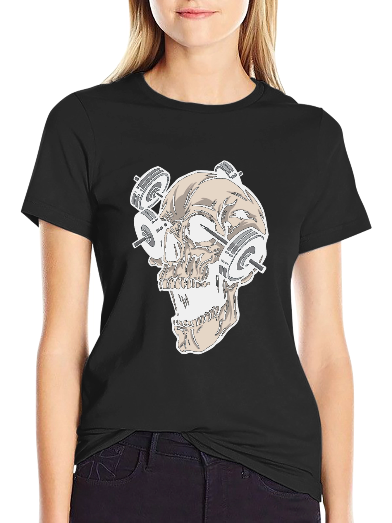 Skull Weightlifting T-Shirt
