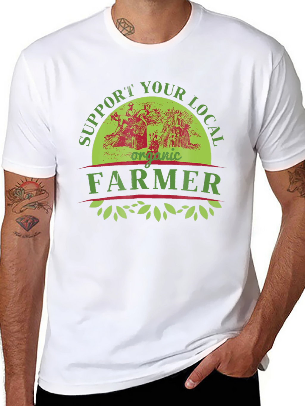 Support Your Local Organic Farmer Graphic T-Shirt