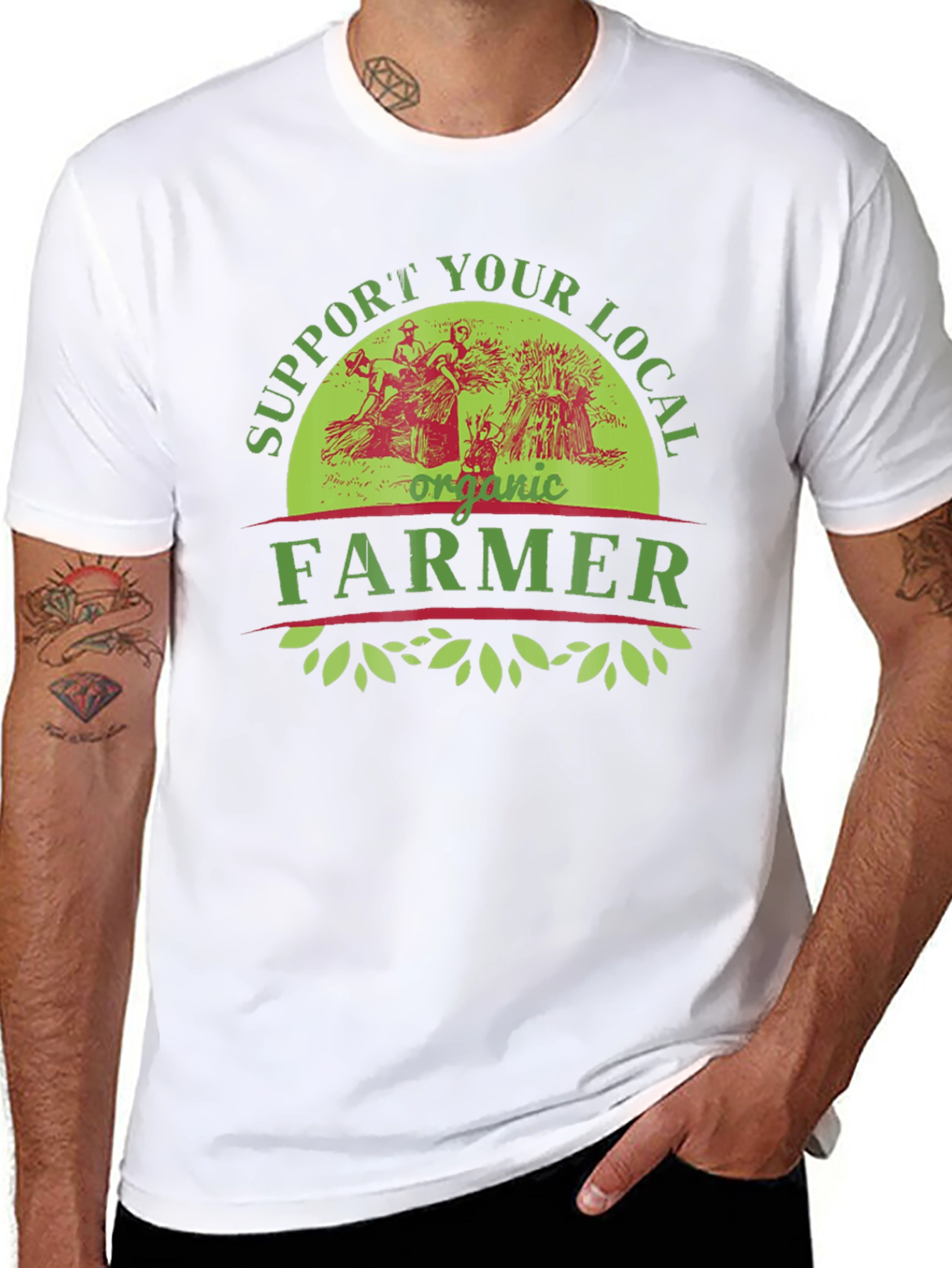 Support Your Local Organic Farmer Graphic T-Shirt
