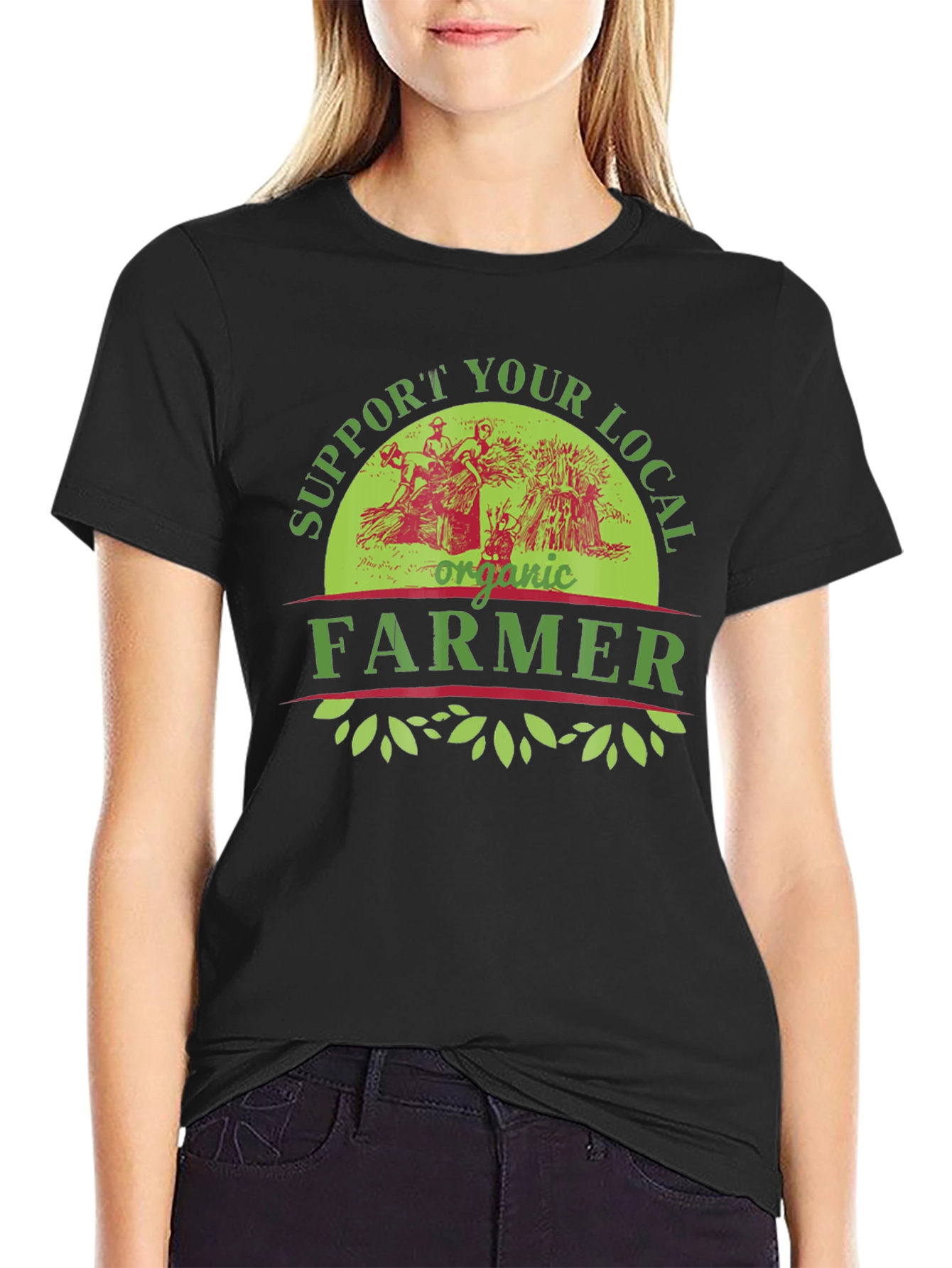 Support Your Local Organic Farmer Graphic T-Shirt