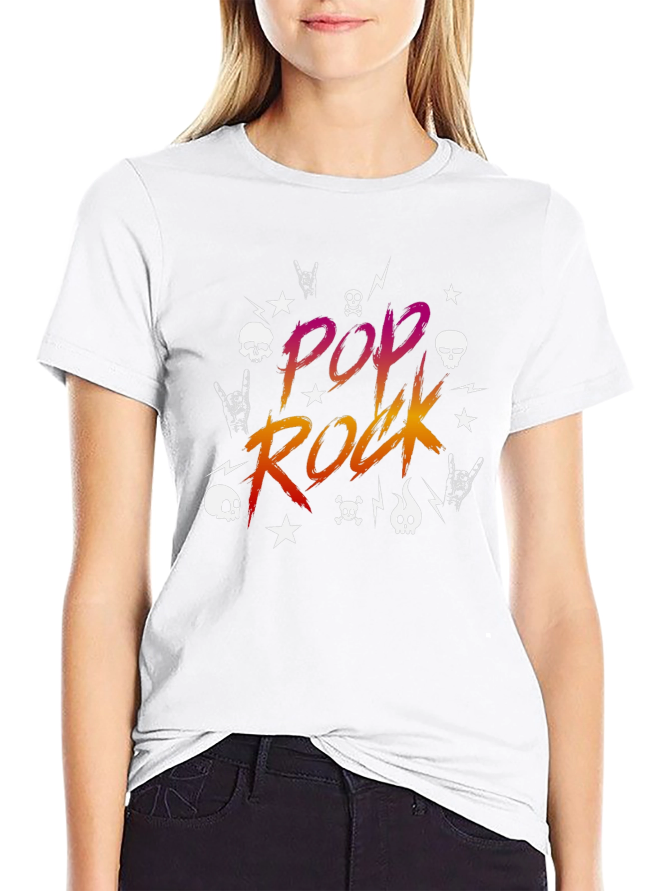 Pop Rock Graphic Tee - Black T-Shirt
