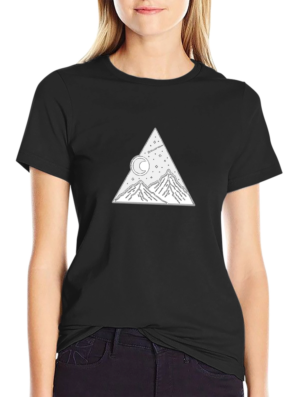 Mountain Moon Tee - Stylish Graphic T-Shirt