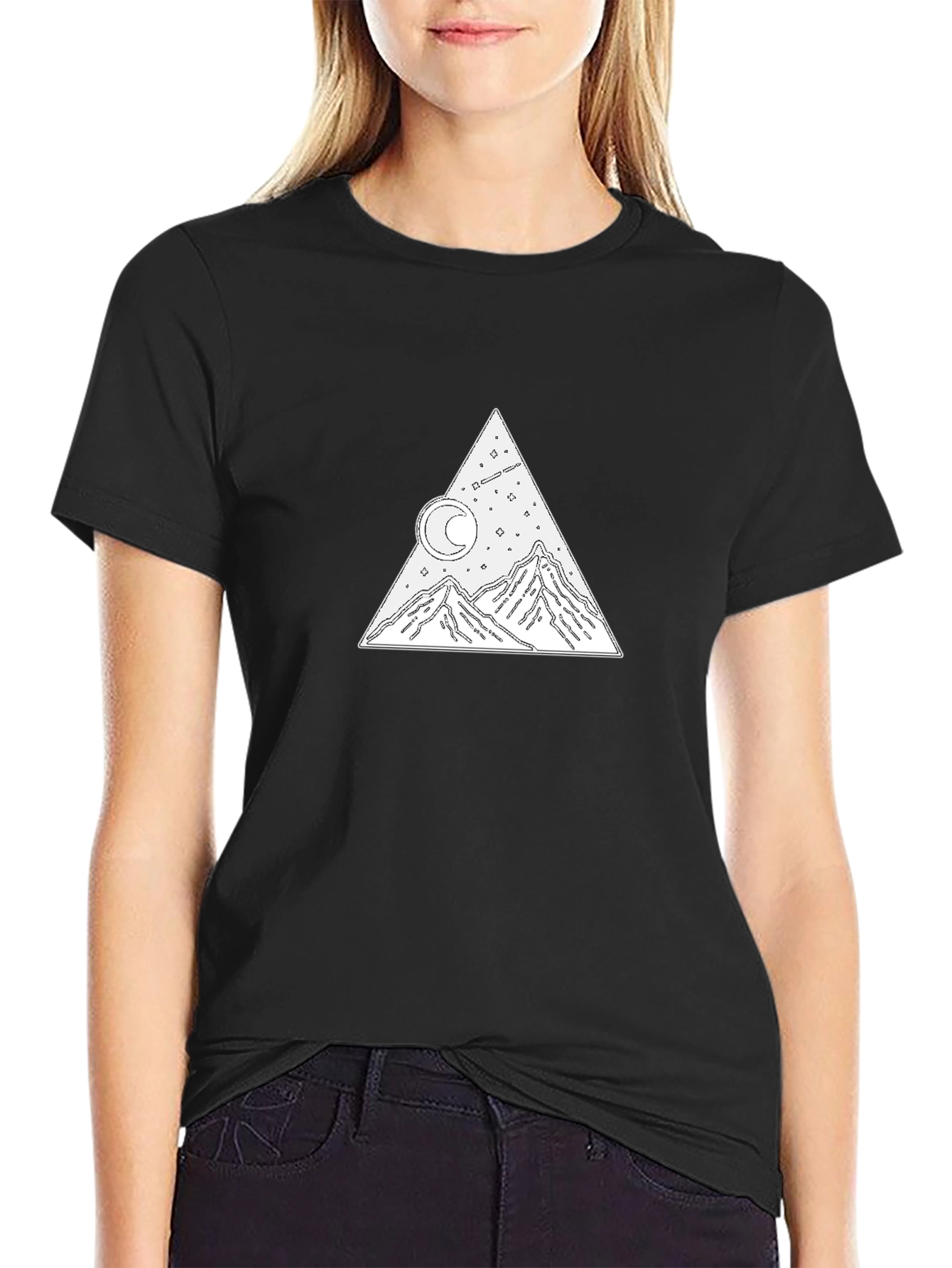 Mountain Moon Tee - Stylish Graphic T-Shirt