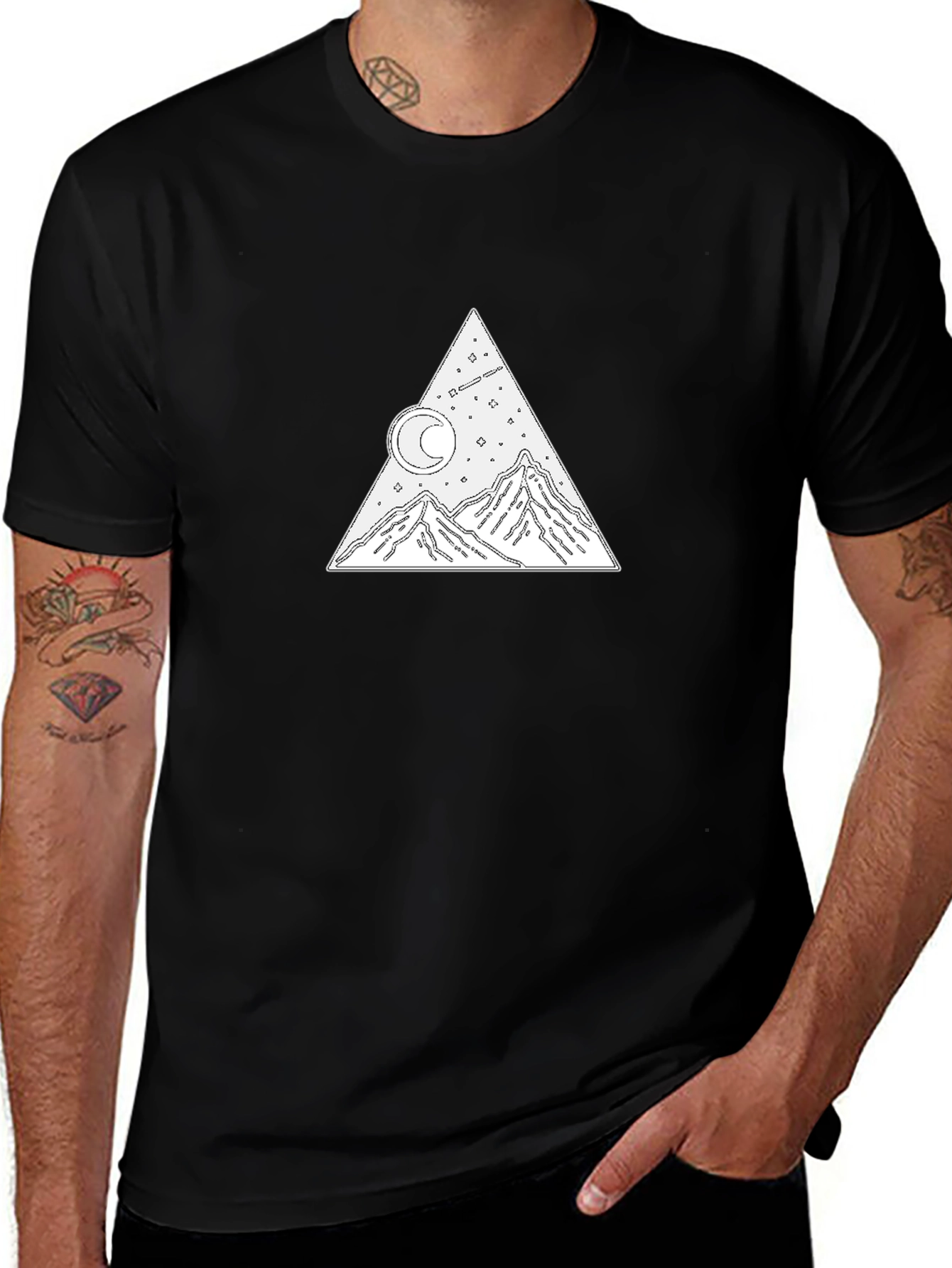 Mountain Moon Tee - Stylish Graphic T-Shirt