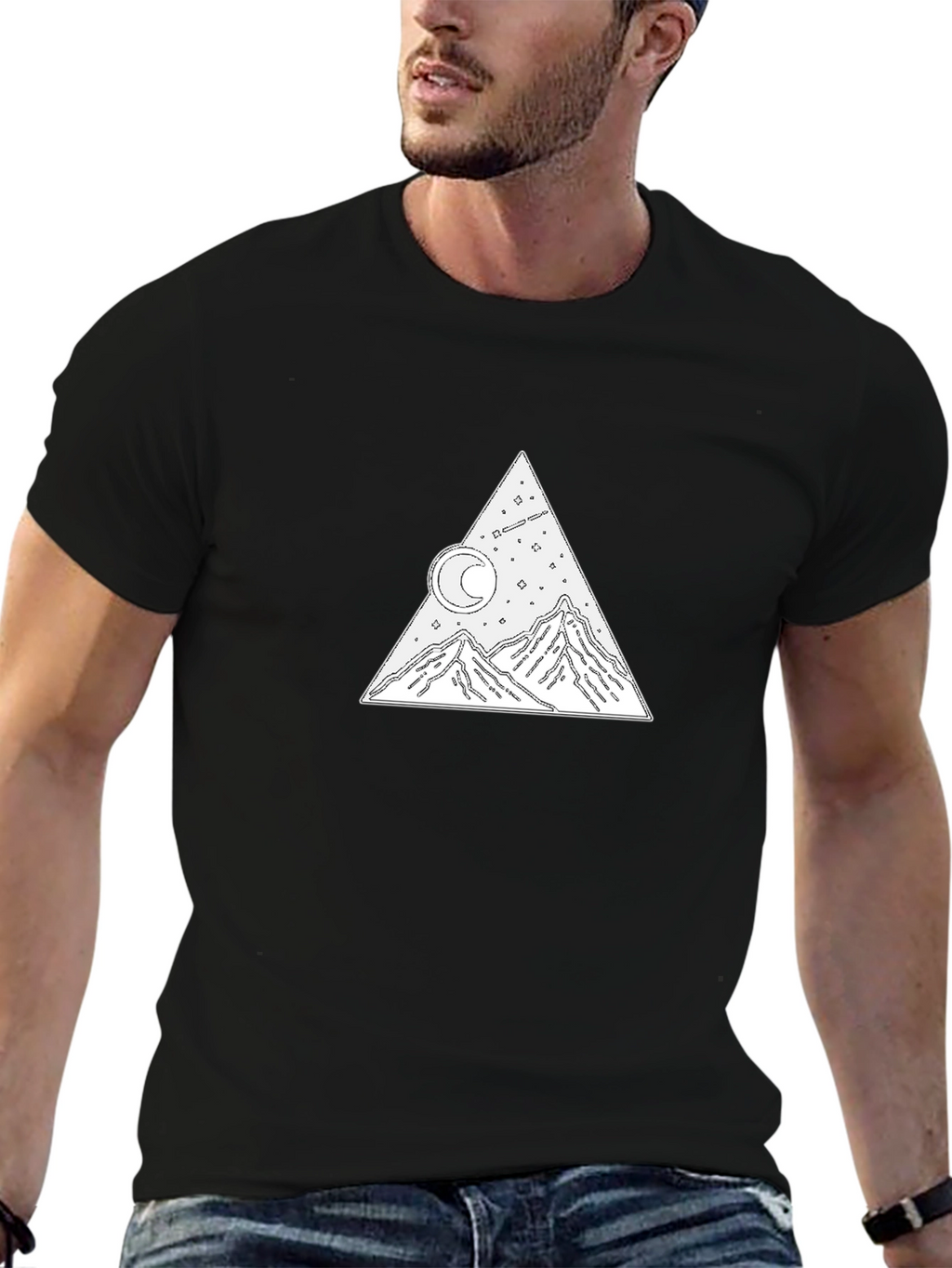 Mountain Moon Tee - Stylish Graphic T-Shirt