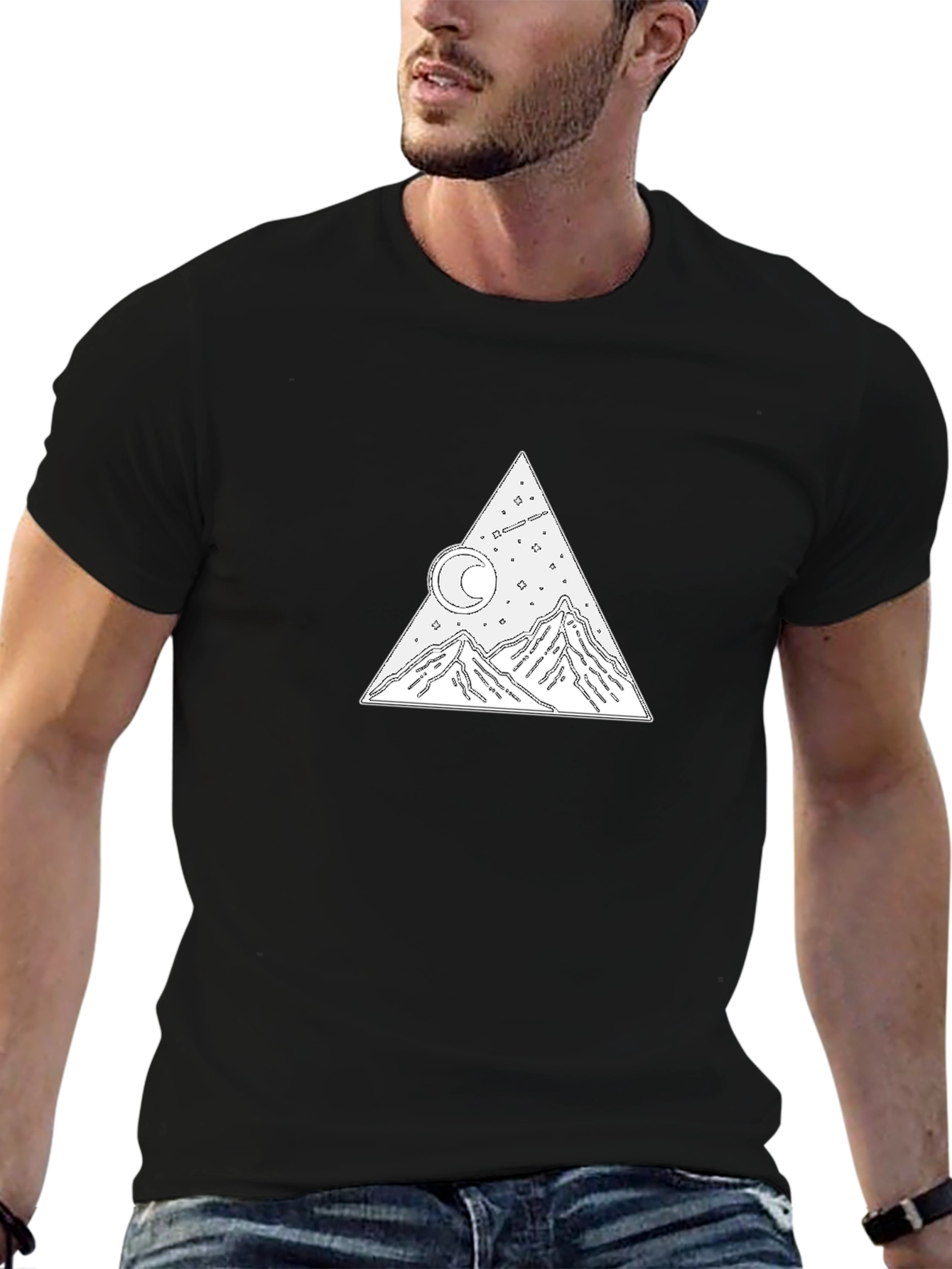 Mountain Moon Tee - Stylish Graphic T-Shirt