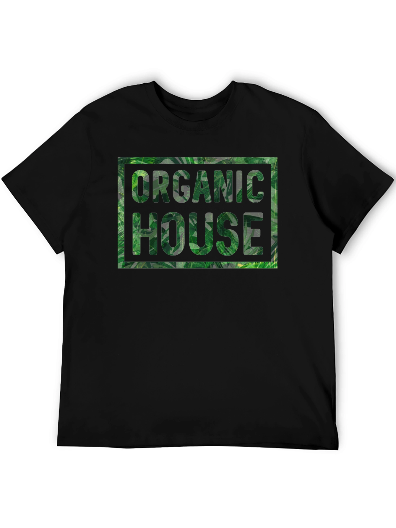 Organic House Leaf Print T-Shirt
