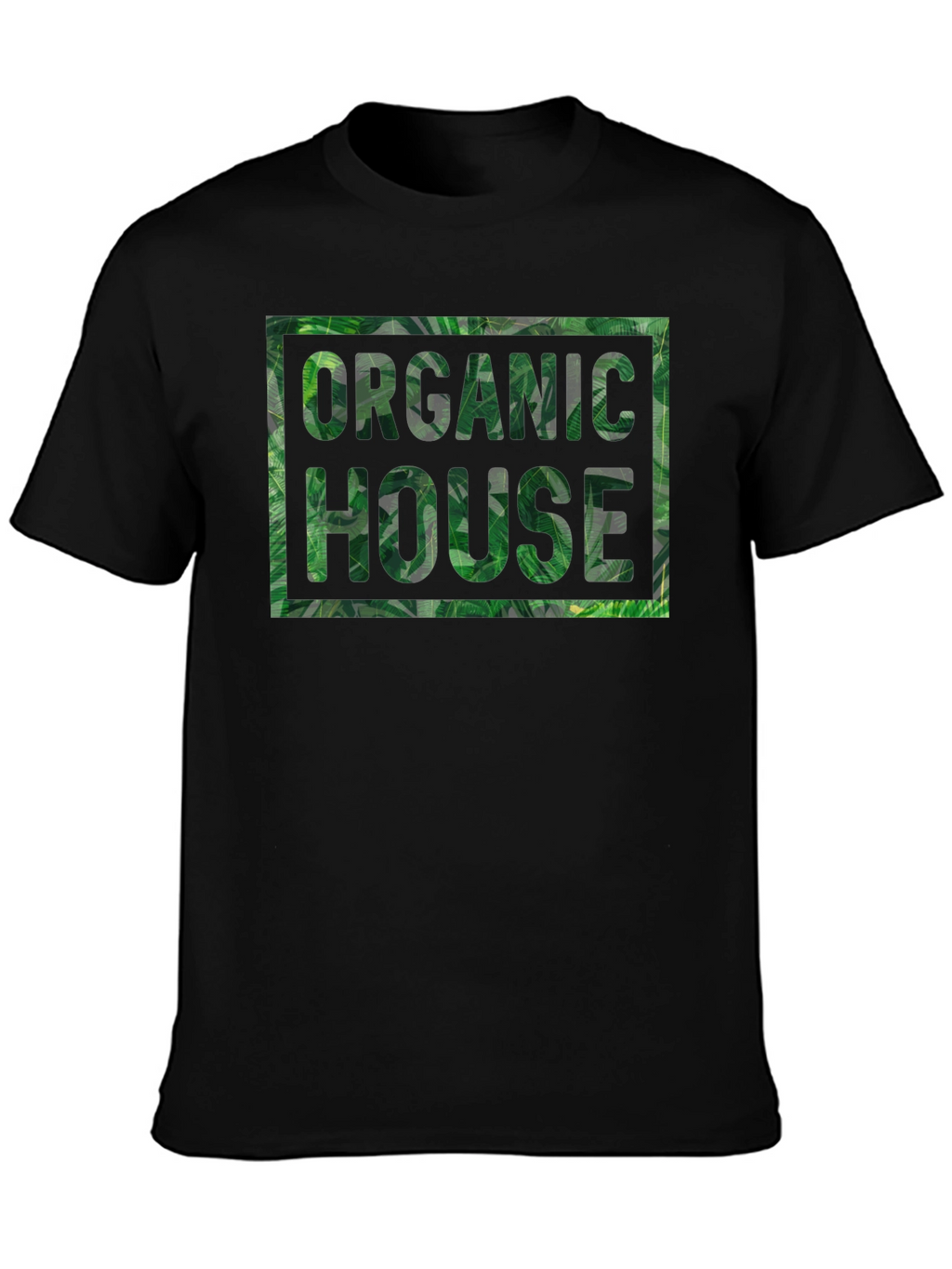 Organic House Leaf Print T-Shirt