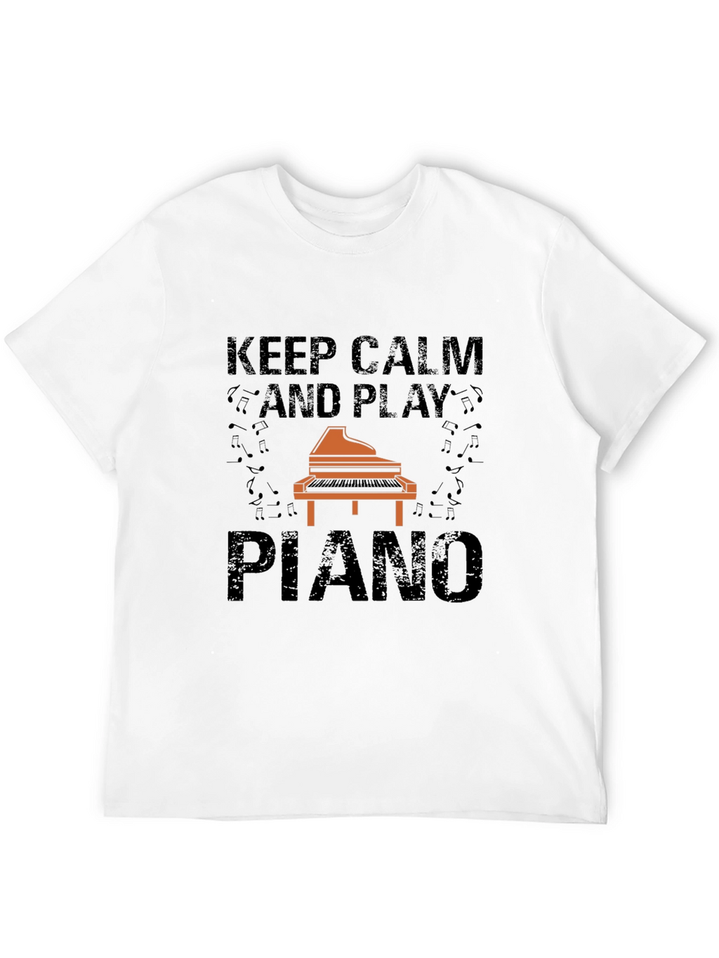 Keep Calm and Play Piano Graphic Tee