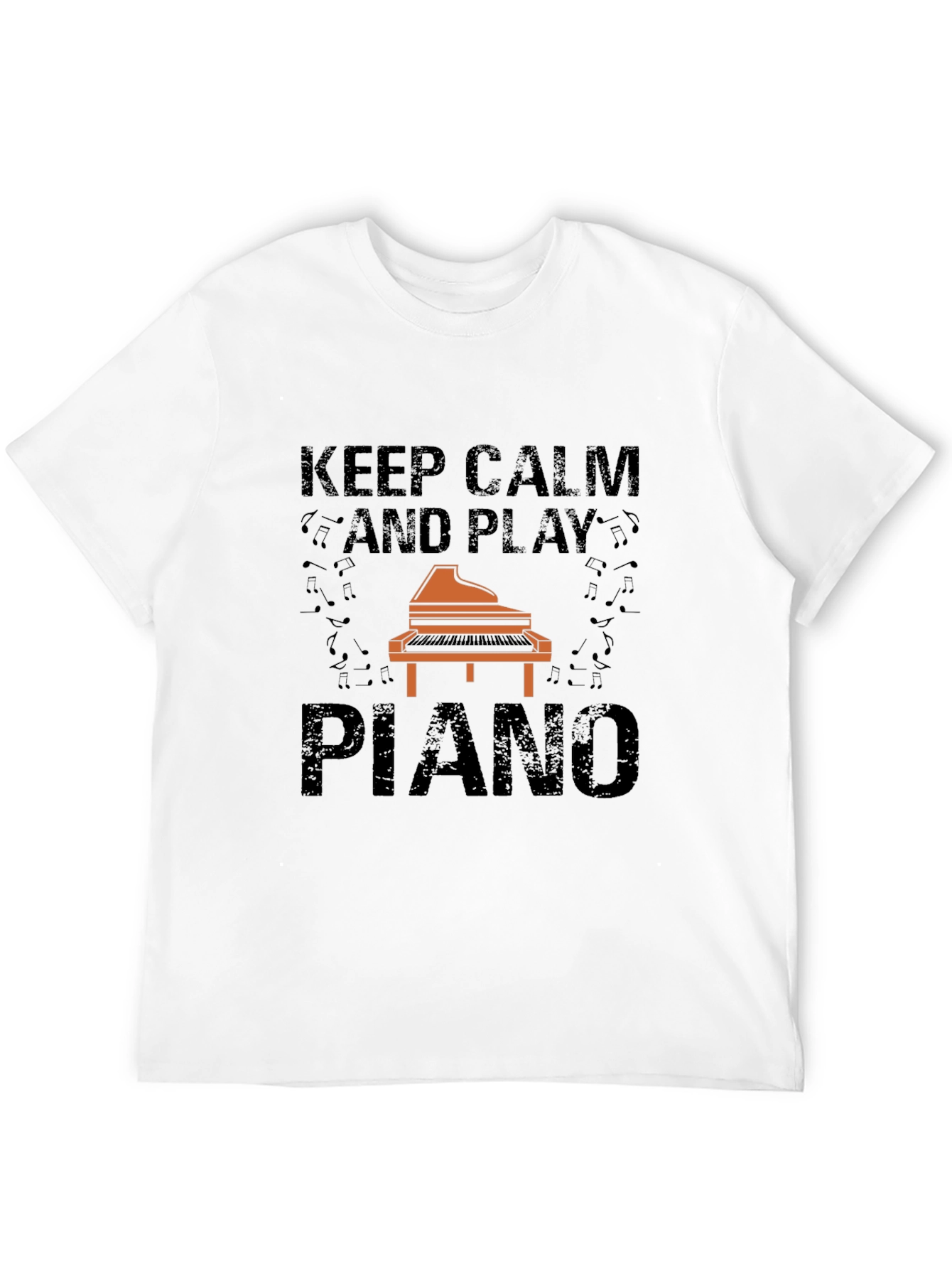 Keep Calm and Play Piano Graphic Tee