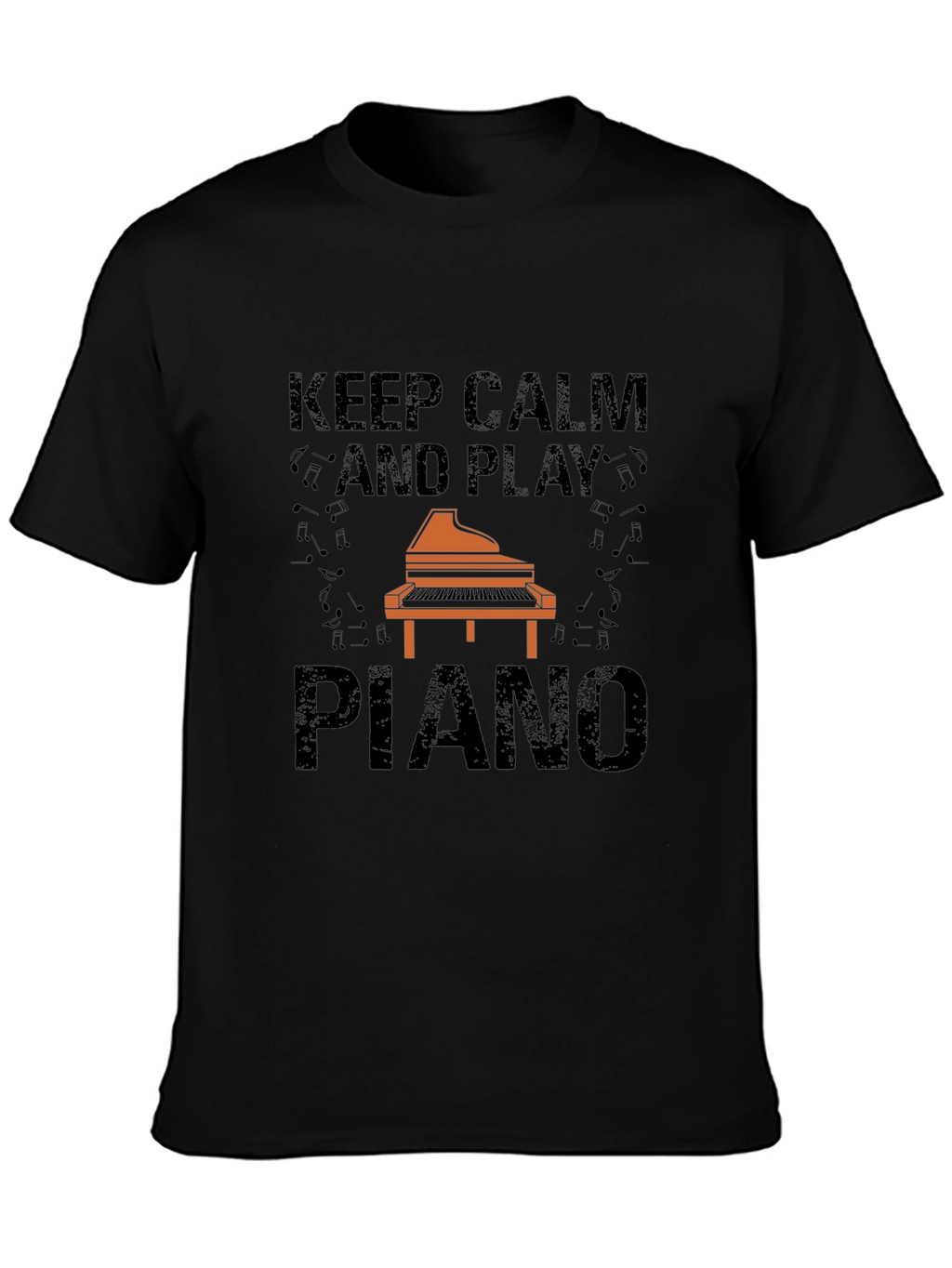 Keep Calm and Play Piano Graphic Tee