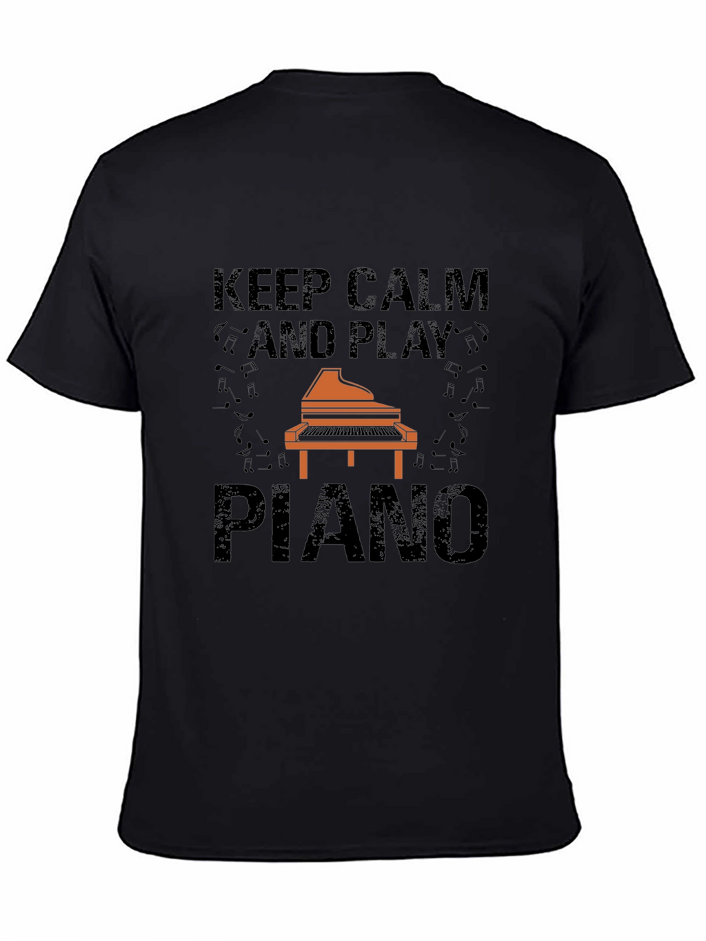 Keep Calm and Play Piano Graphic Tee