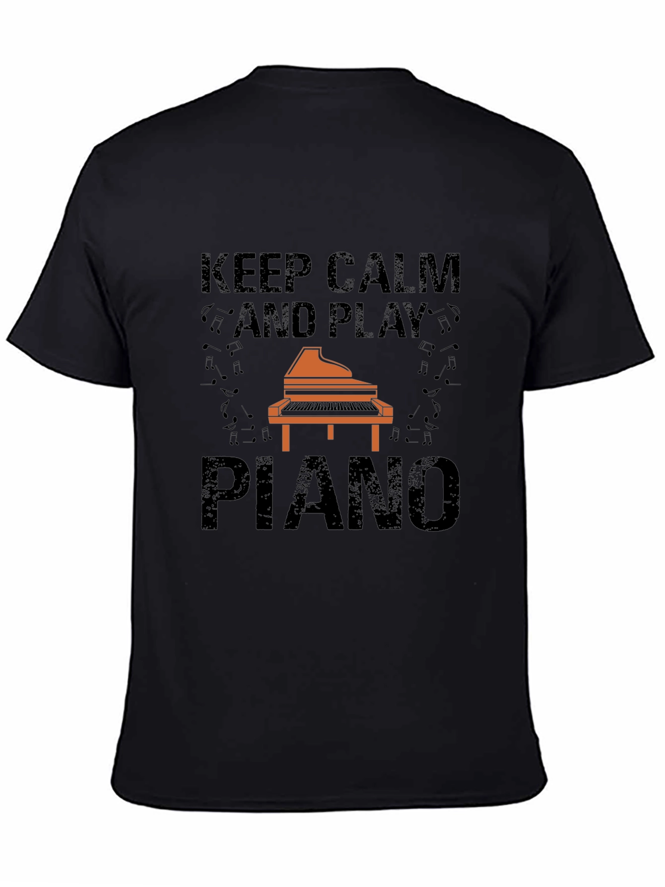 Keep Calm and Play Piano Graphic Tee