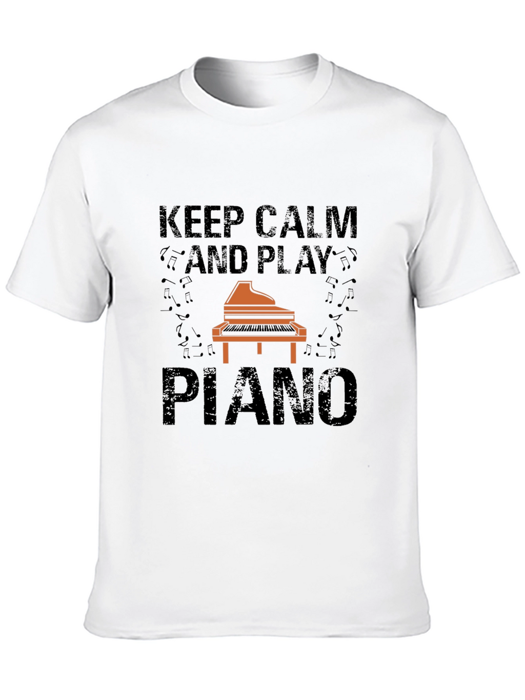 Keep Calm and Play Piano Graphic Tee