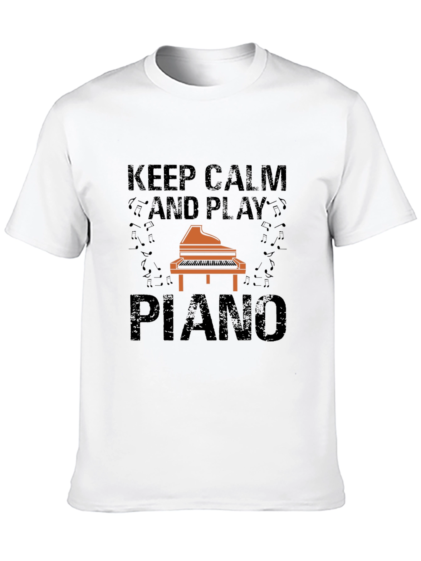 Keep Calm and Play Piano Graphic Tee