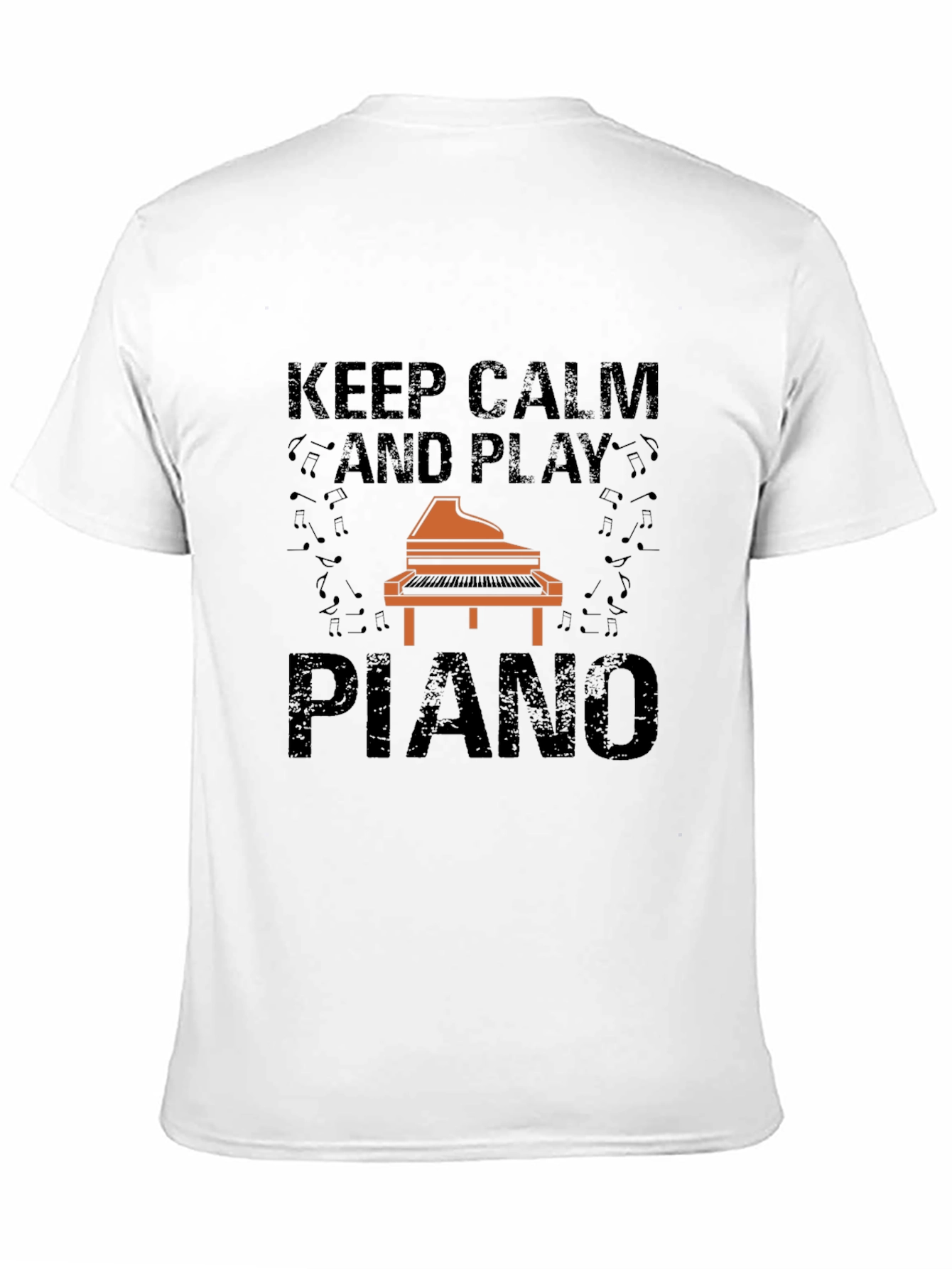 Keep Calm and Play Piano Graphic Tee