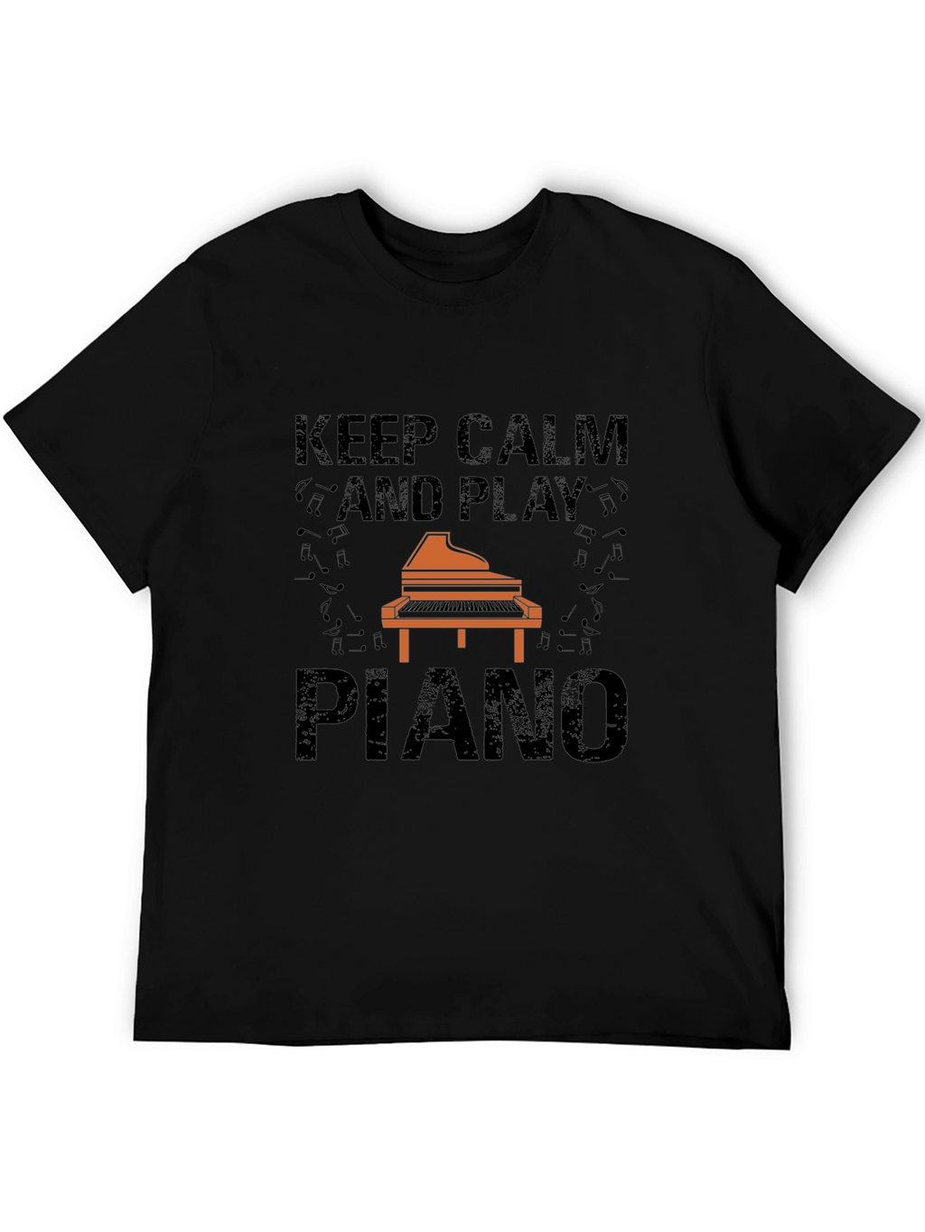 Keep Calm and Play Piano Graphic Tee