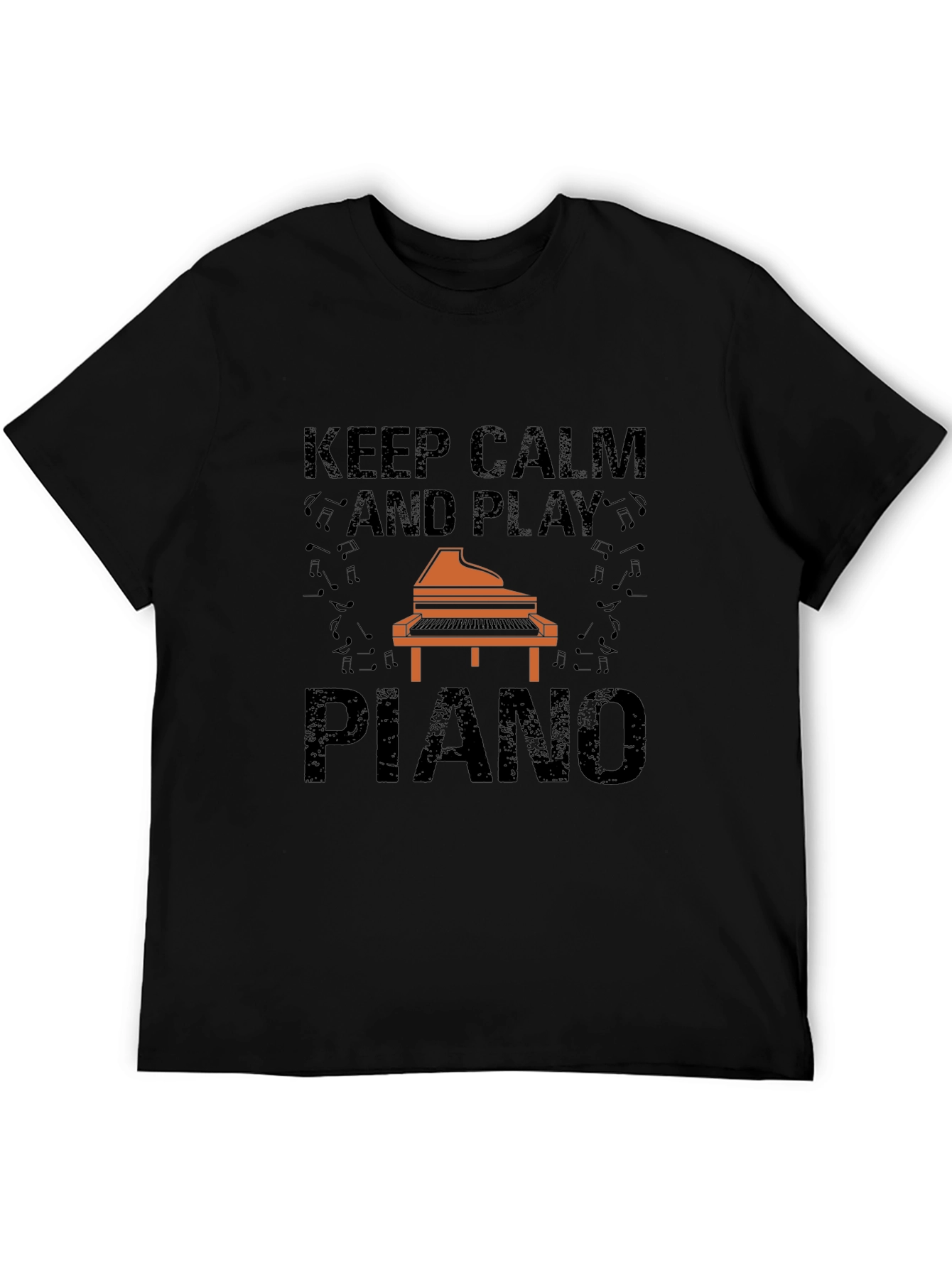 Keep Calm and Play Piano Graphic Tee