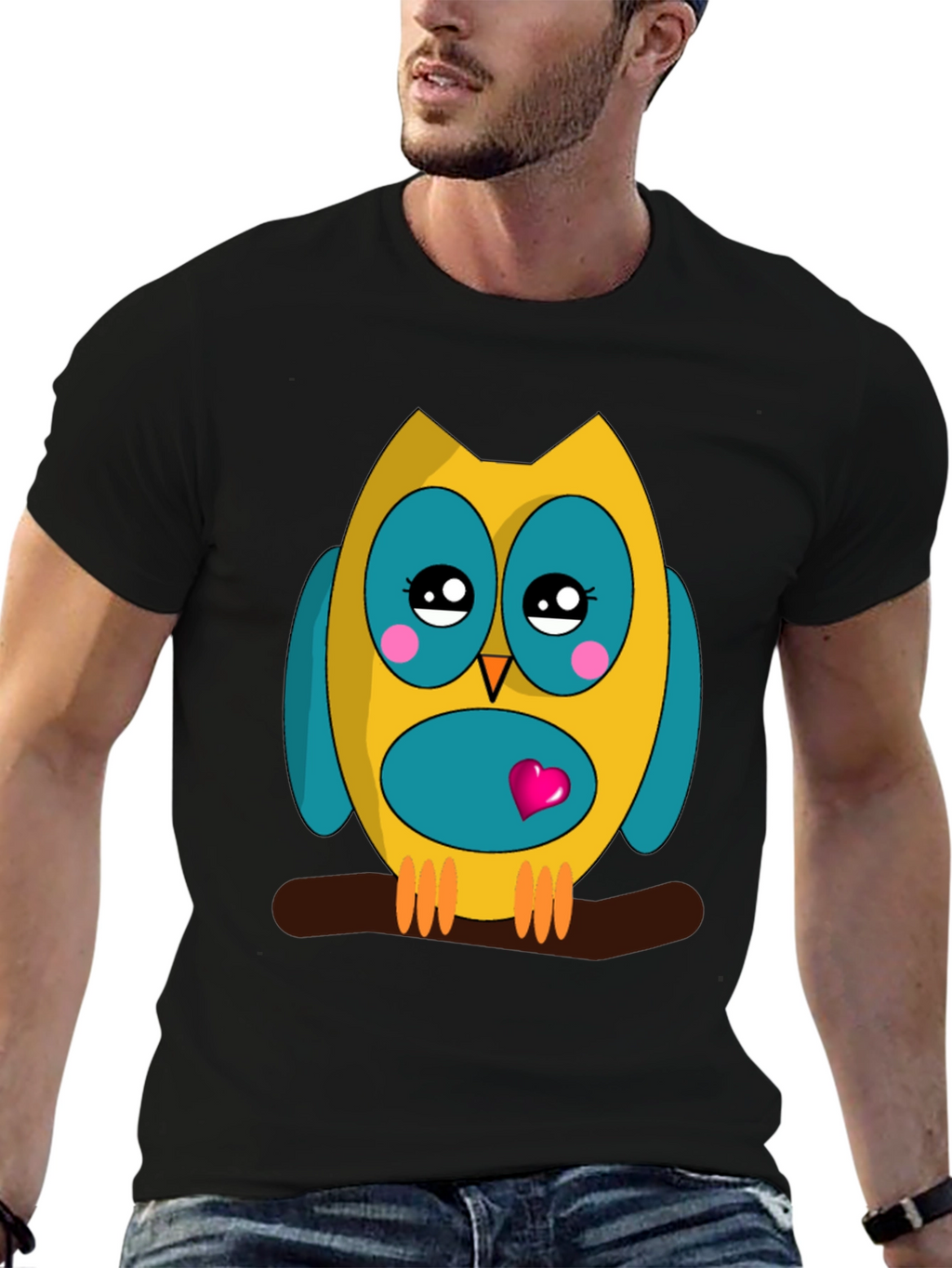 Cute Owl Graphic Tee - Soft Cotton Comfort