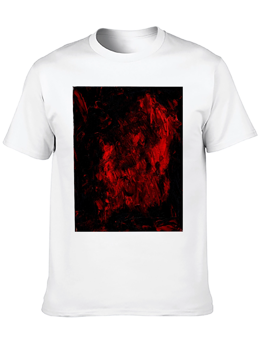 Abstract Red & Black Graphic Tee