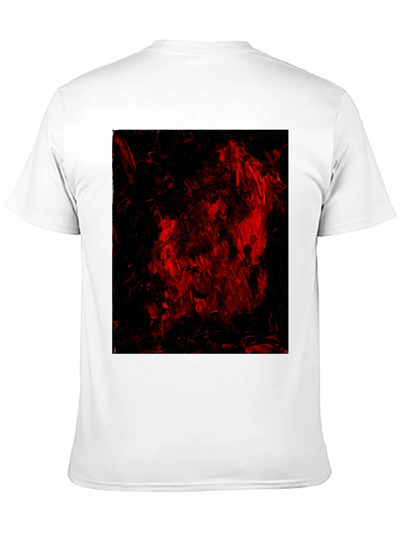 Abstract Red & Black Graphic Tee