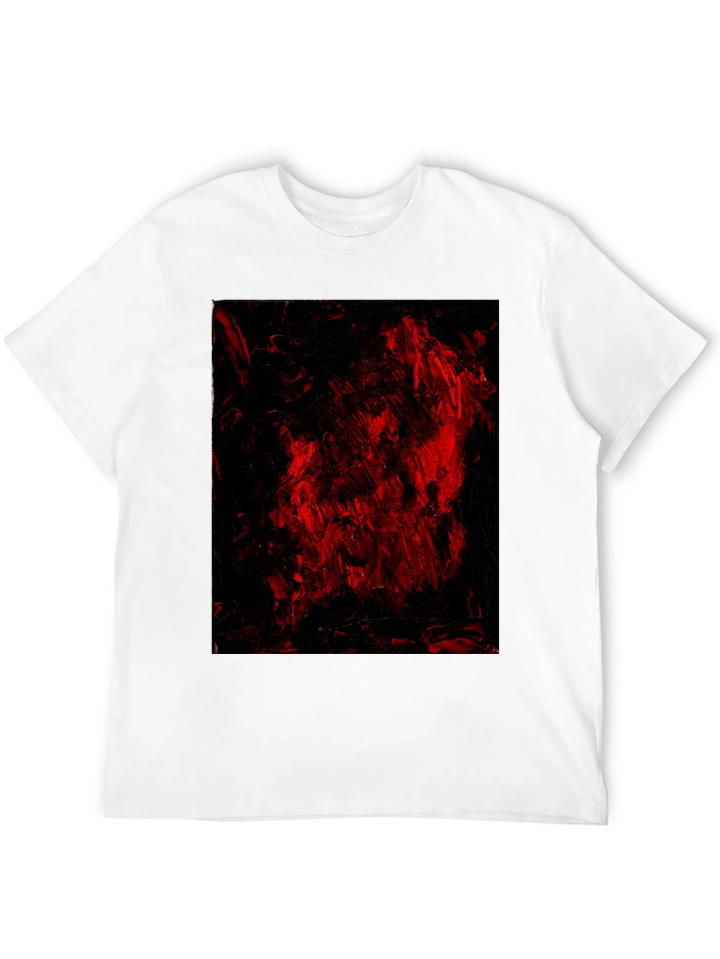Abstract Red & Black Graphic Tee