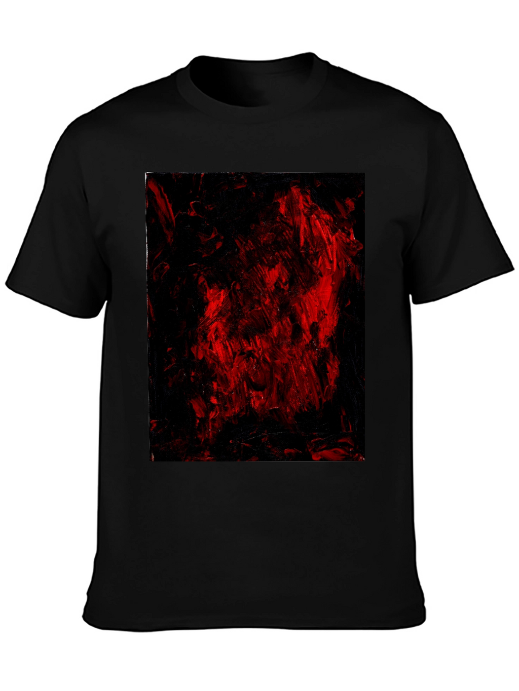 Abstract Red & Black Graphic Tee