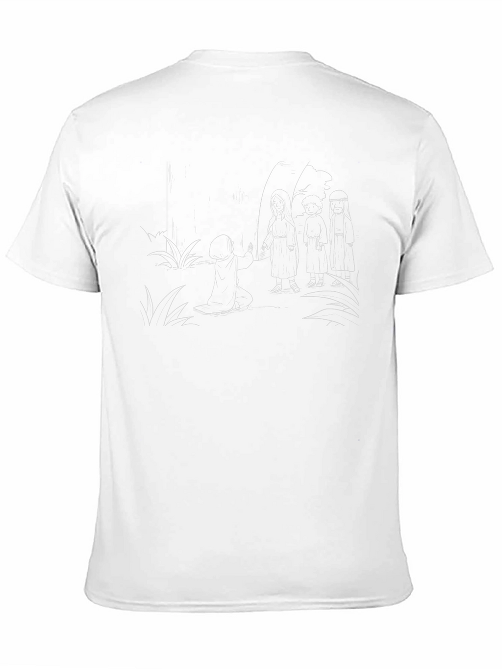 Black T-Shirt with Themed Graphic