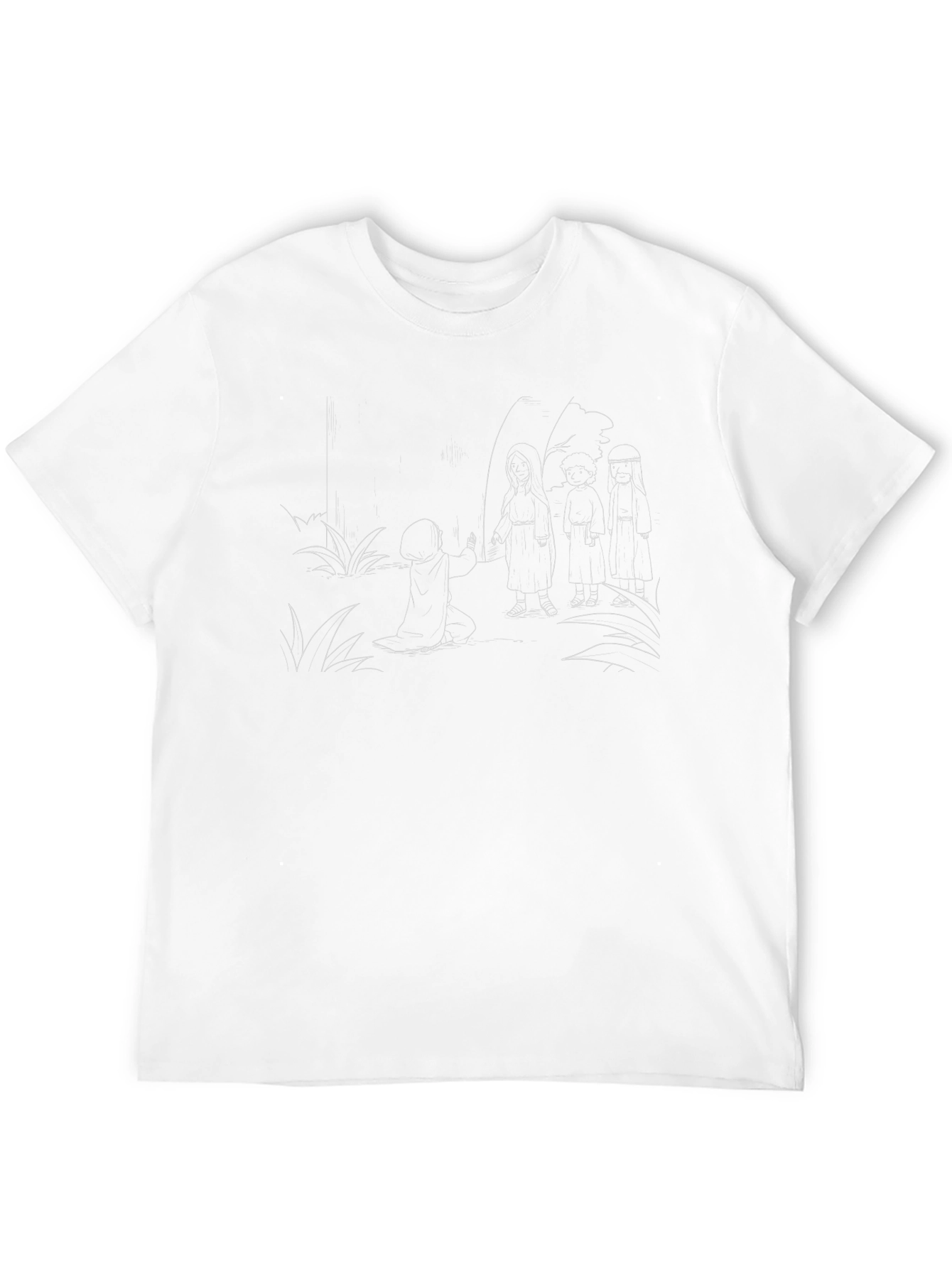 Black T-Shirt with Themed Graphic