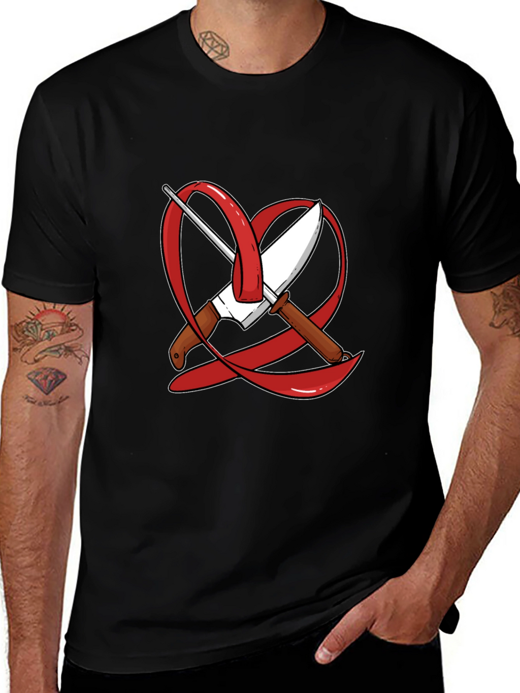 Chefs Heart Tee - Culinary Passion T-Shirt