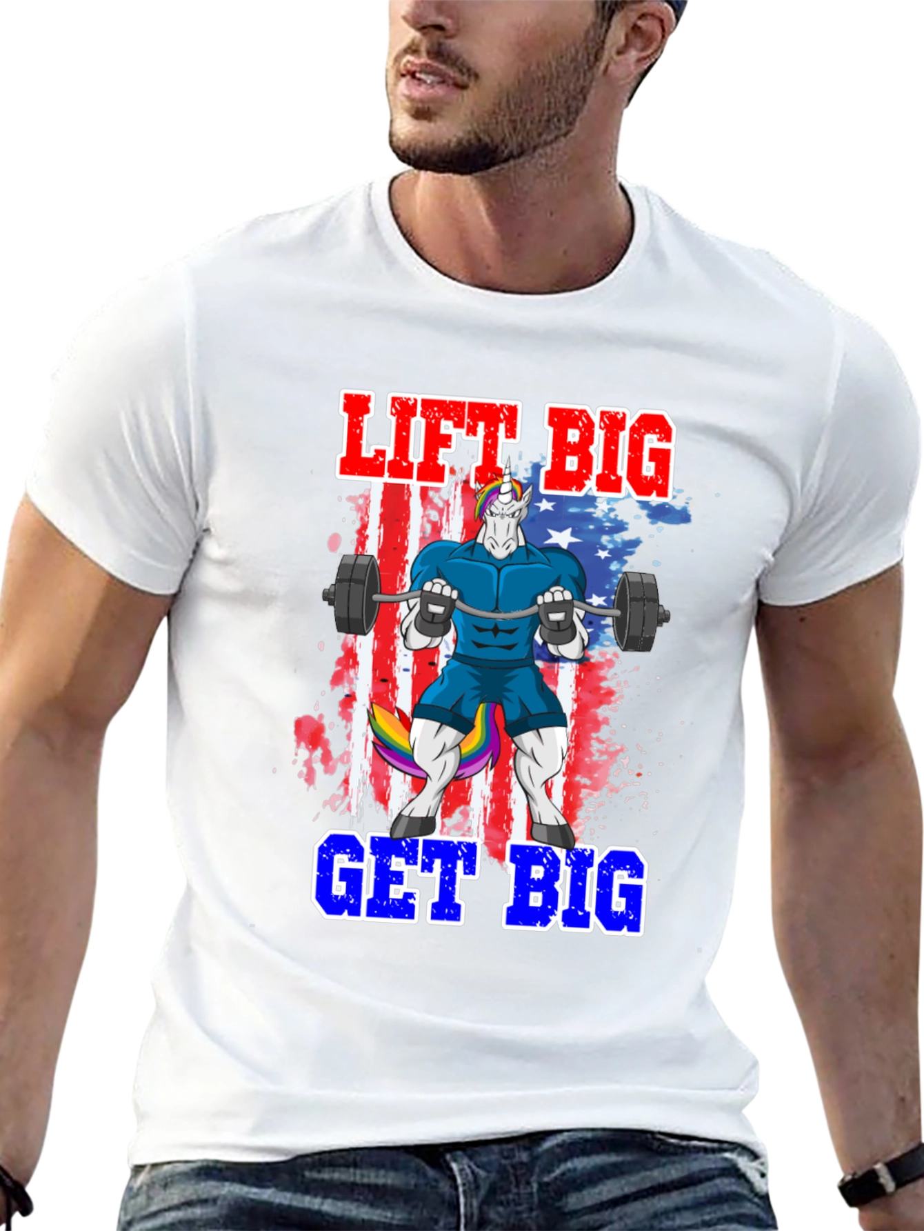 Lift Big Get Big Unicorn T-Shirt