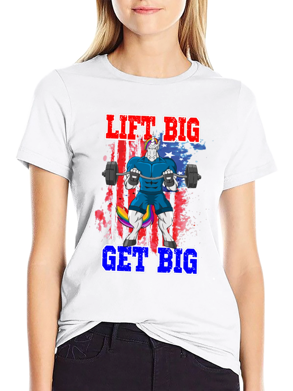 Lift Big Get Big Unicorn T-Shirt