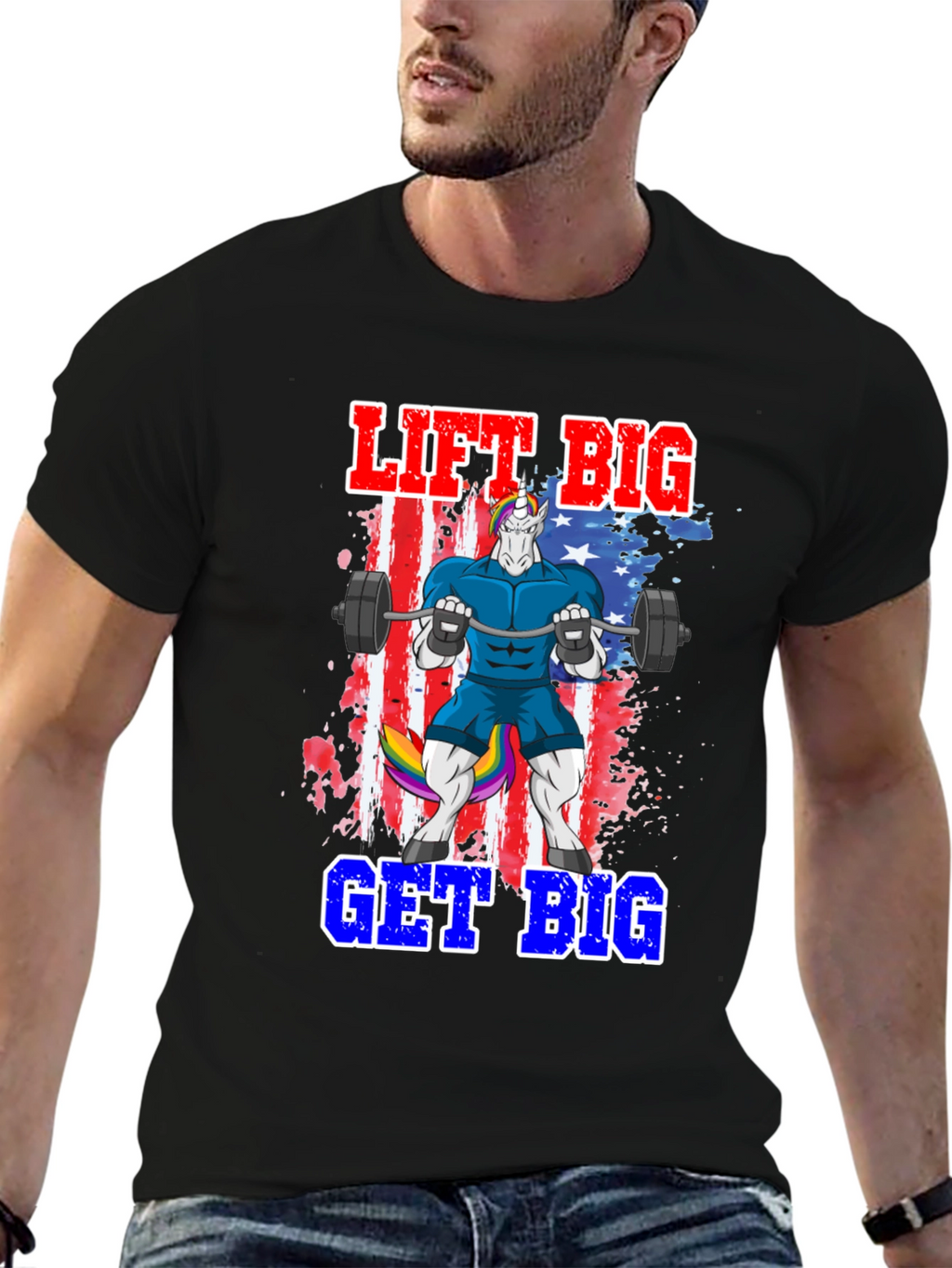 Lift Big Get Big Unicorn T-Shirt
