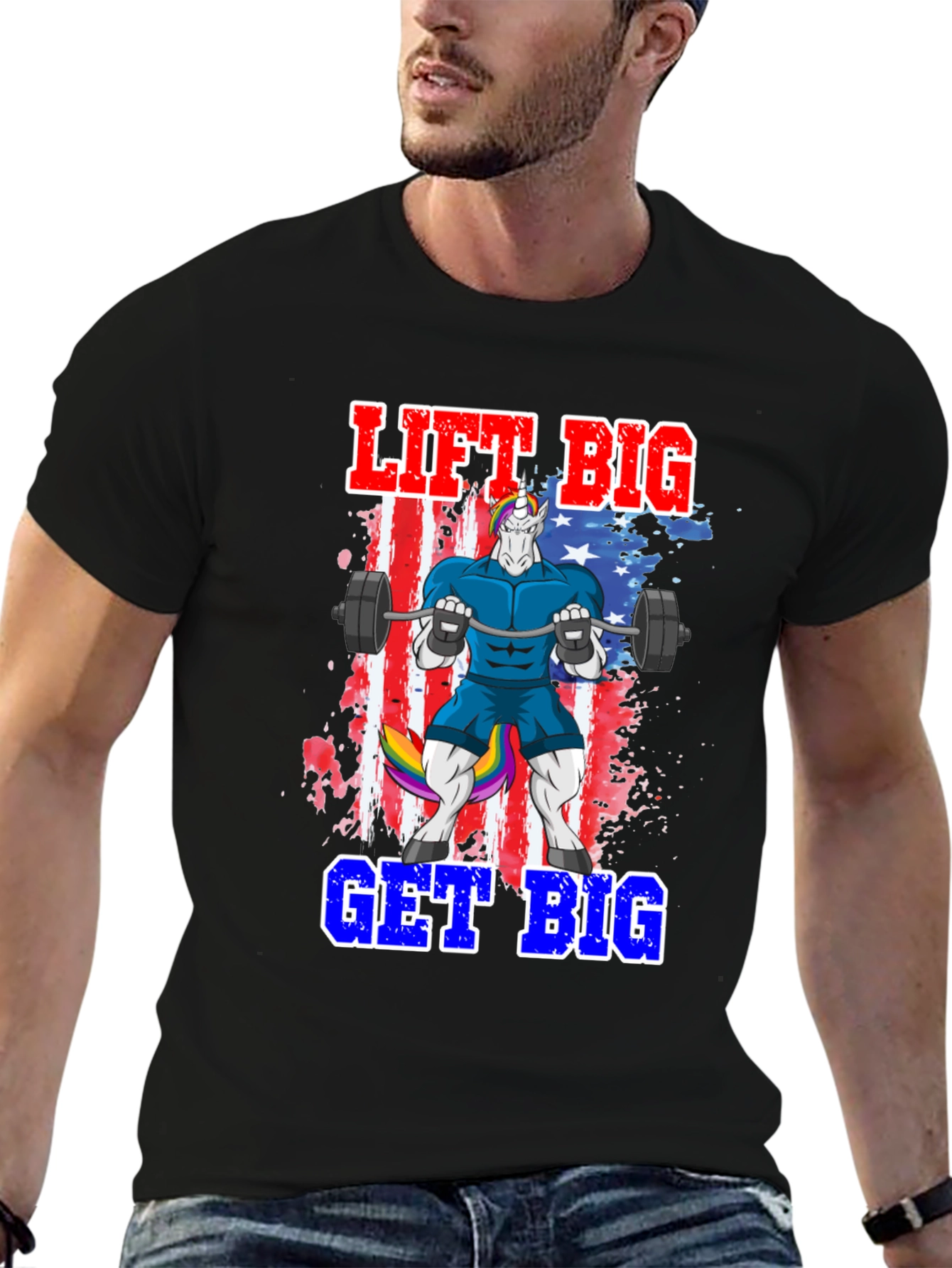 Lift Big Get Big Unicorn T-Shirt