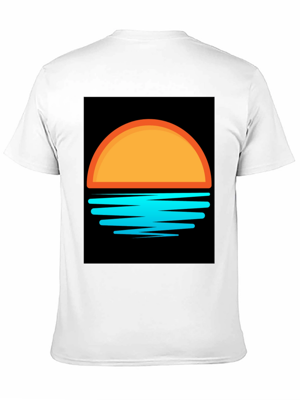 Sunset Graphic Tee - Stylish Black T-Shirt