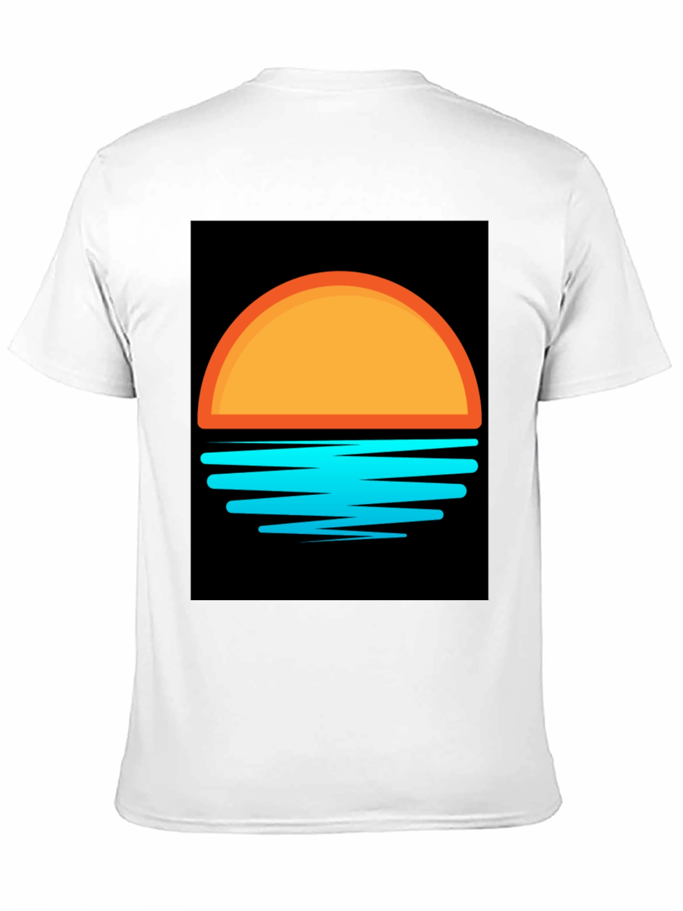 Sunset Graphic Tee - Stylish Black T-Shirt