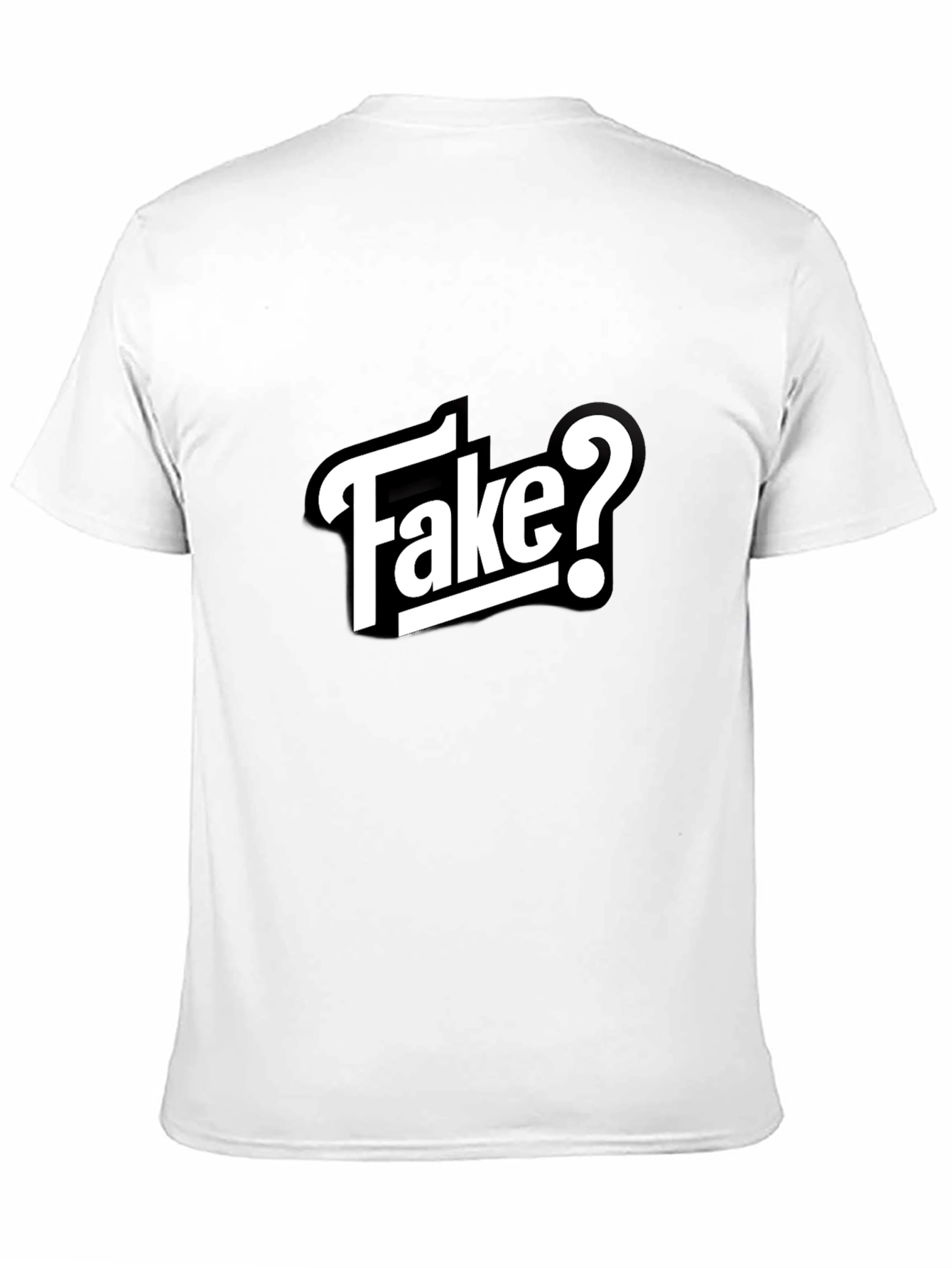 Fake? Graphic T-Shirt - Black Casual Tee
