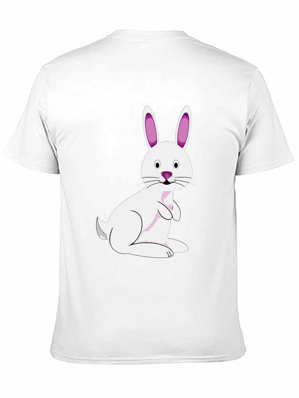 Easter Bunny Graphic Tee - Black Cotton Blend
