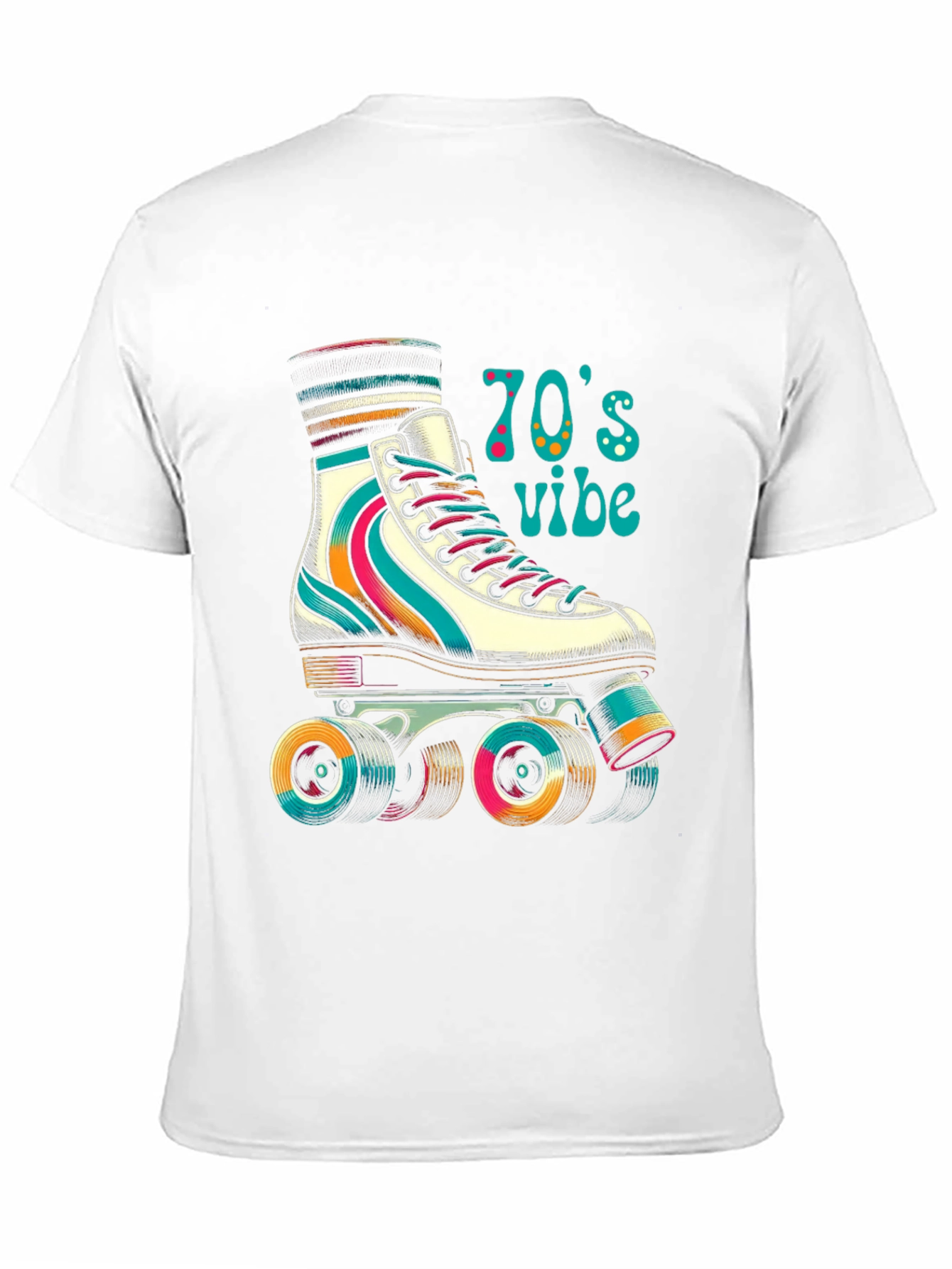 Retro 70s Vibe Roller Skate T-Shirt
