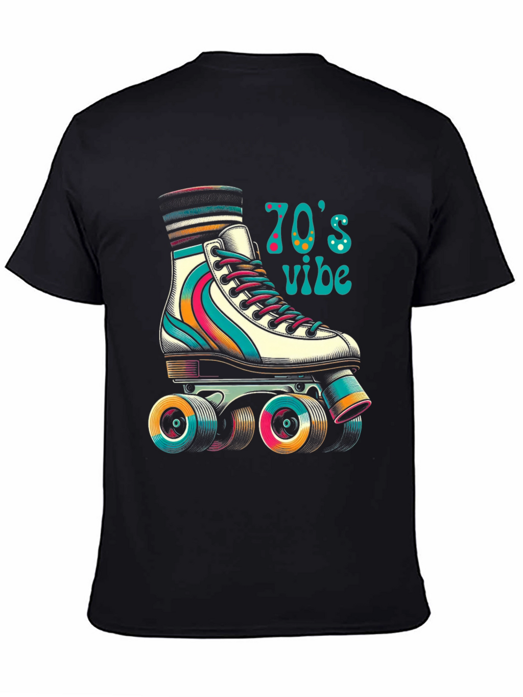 Retro 70s Vibe Roller Skate T-Shirt