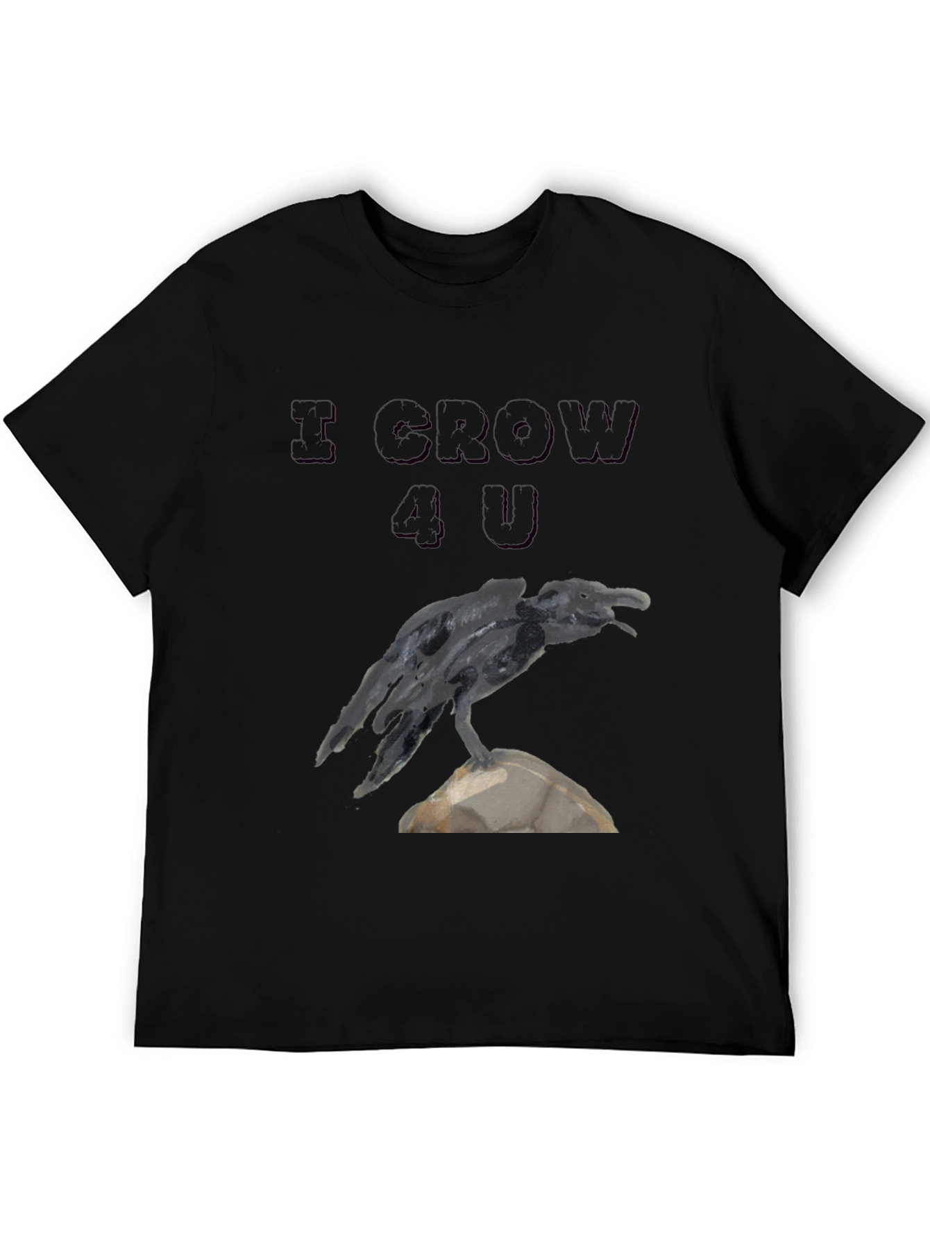 I CROW 4 U Graphic Tee - Black Raven T-Shirt
