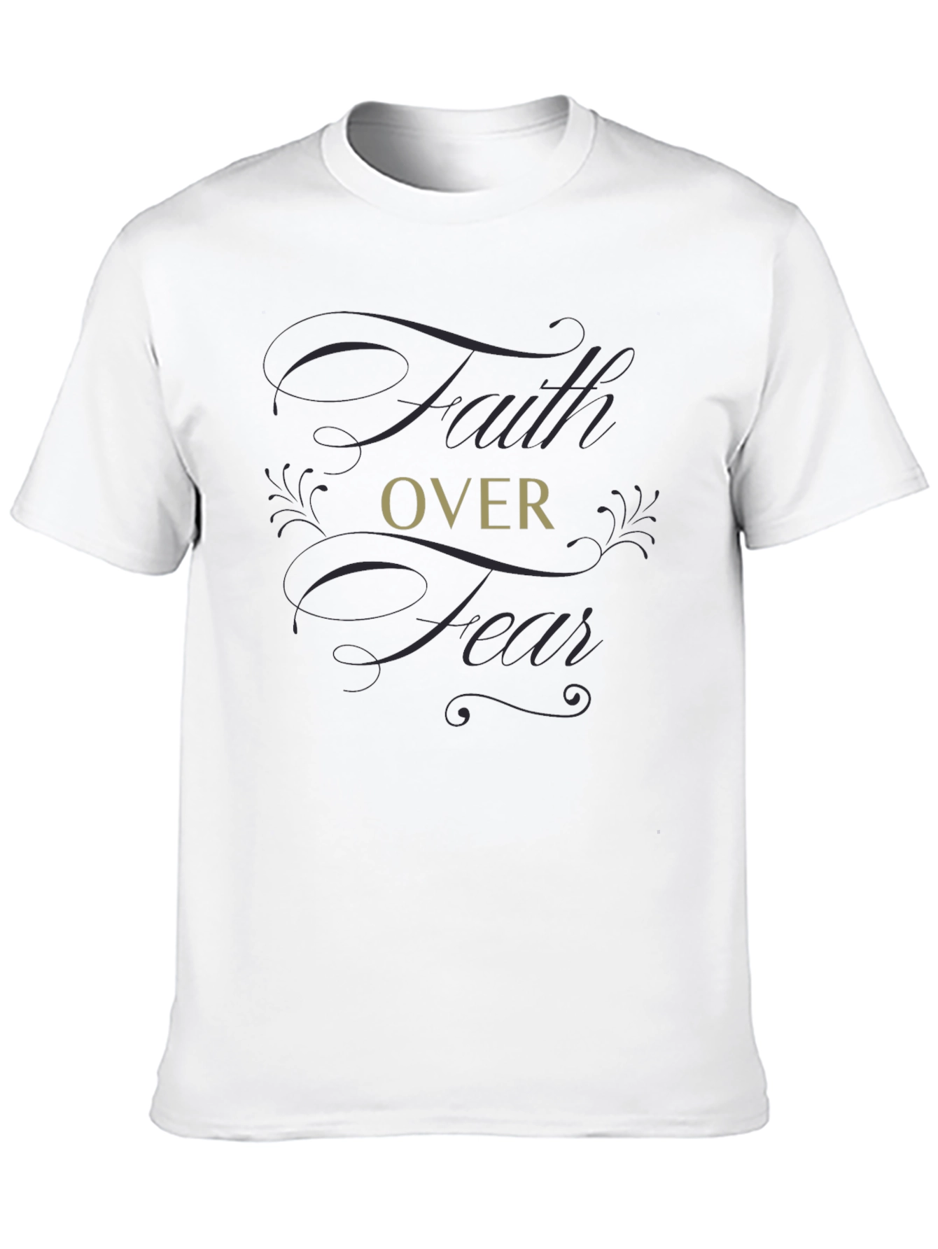 Faith Over Fear Graphic T-Shirt - Soft Cotton Blend