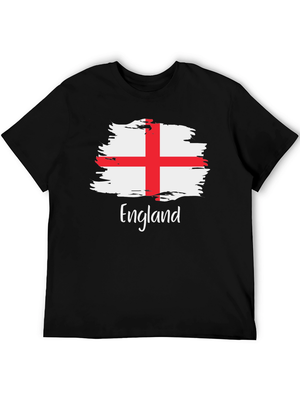 England Flag Brush Stroke T-Shirt