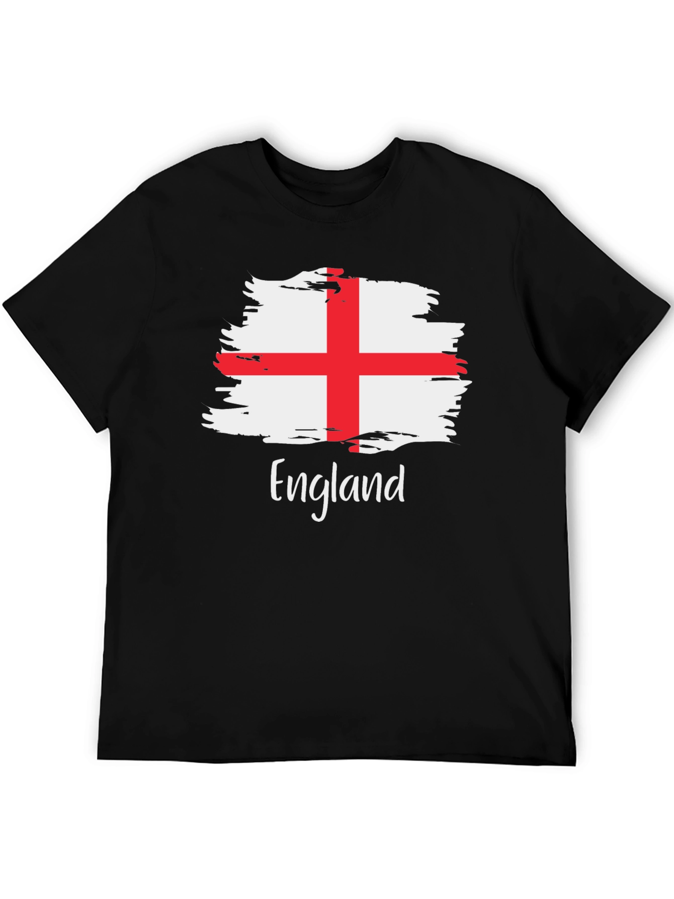 England Flag Brush Stroke T-Shirt