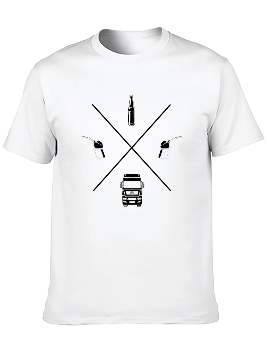 Truckers Cross Black T-Shirt