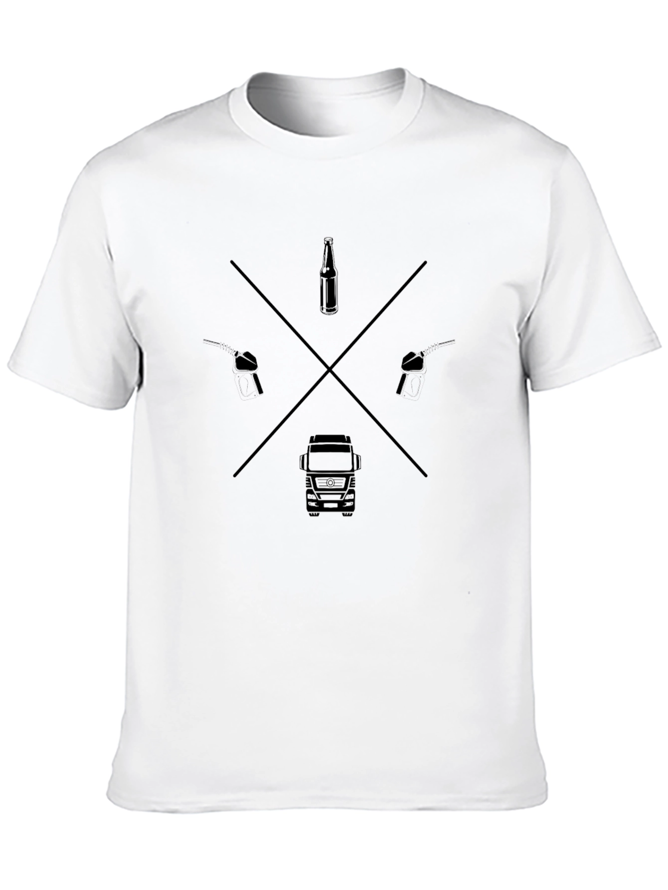 Truckers Cross Black T-Shirt